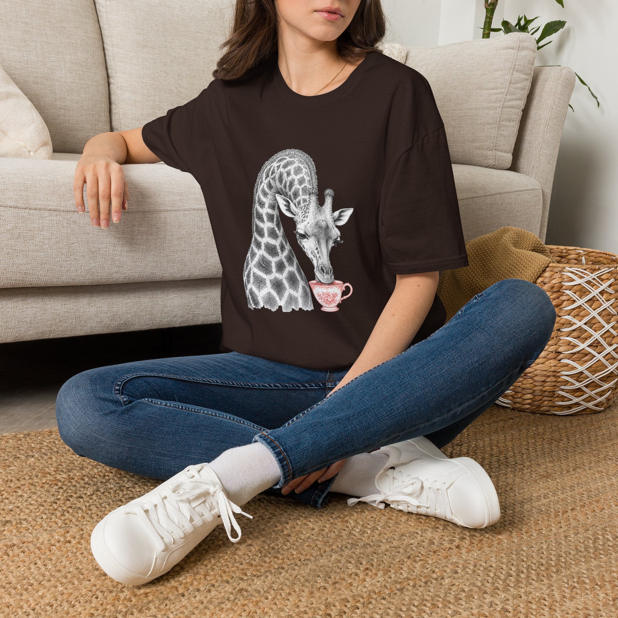 Giraffe Tea Time T-Shirt