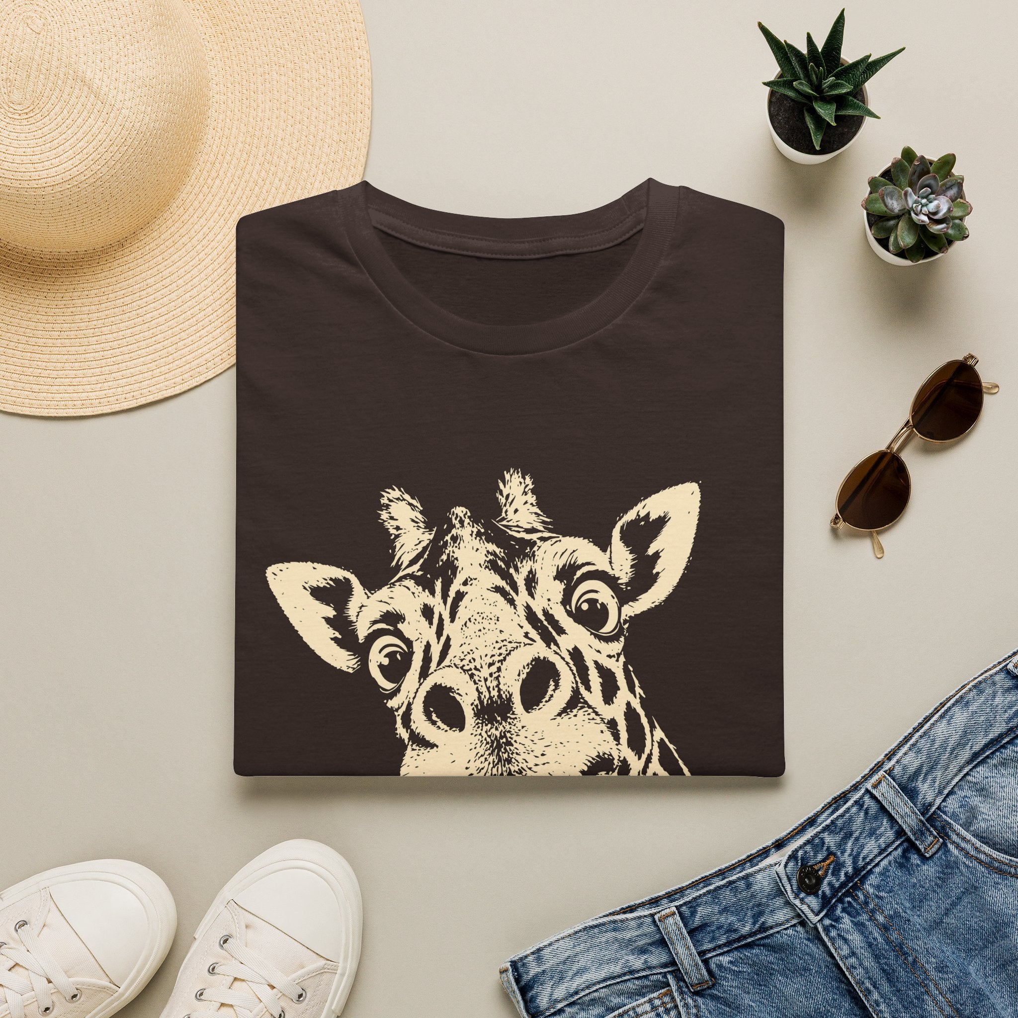 Giraffe Selfie T-Shirt