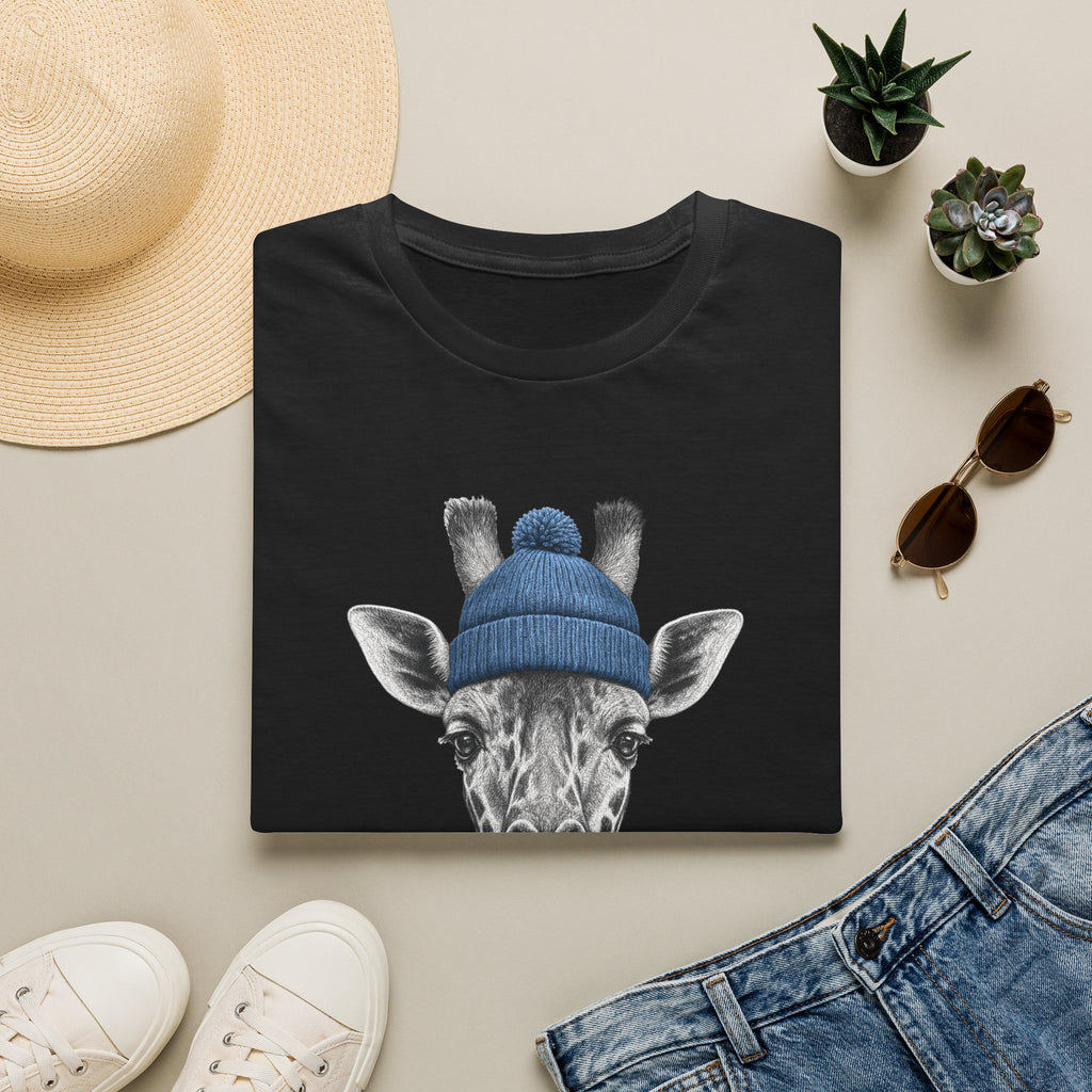 Giraffe Beanie T-Shirt