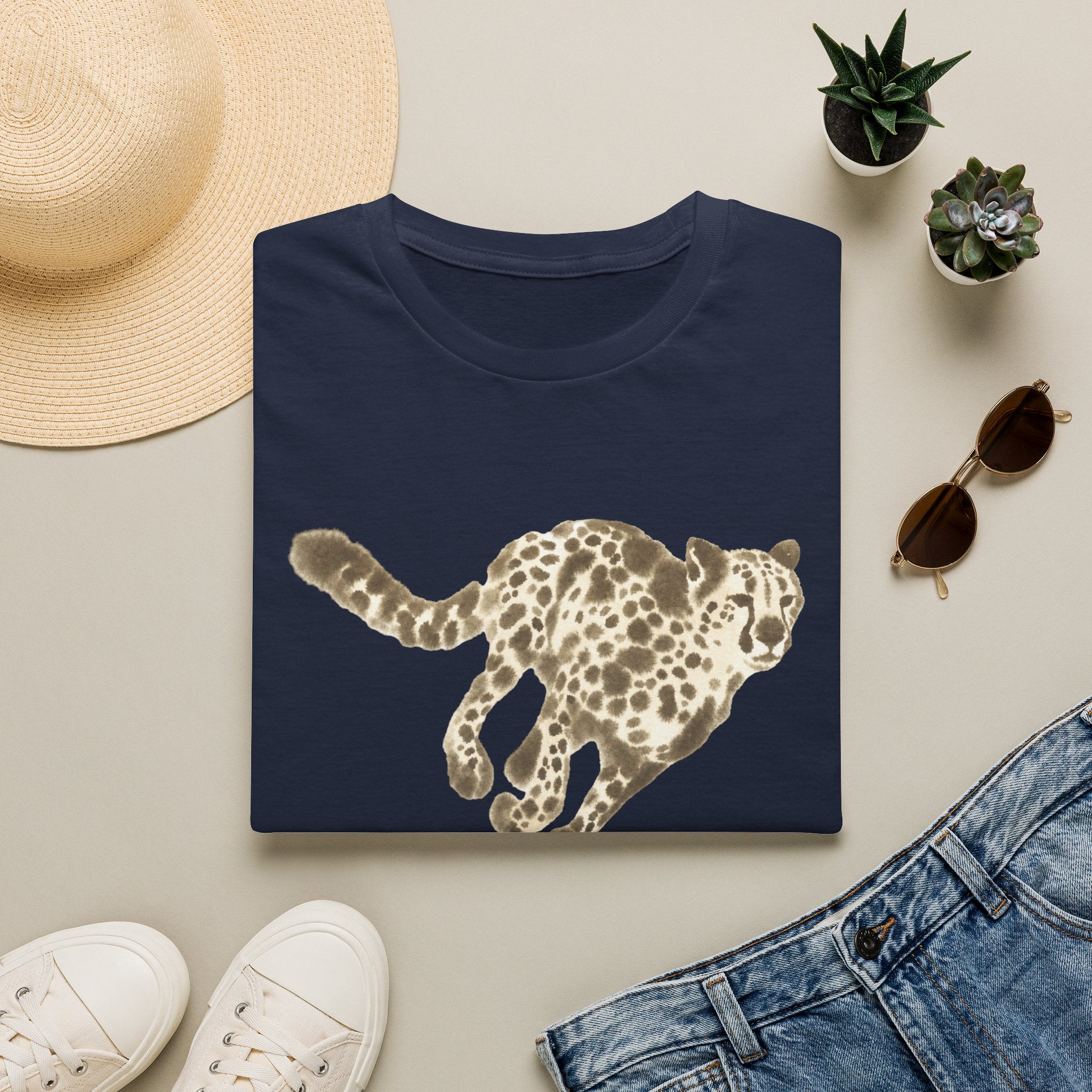 Cheetah Watercolor T-Shirt