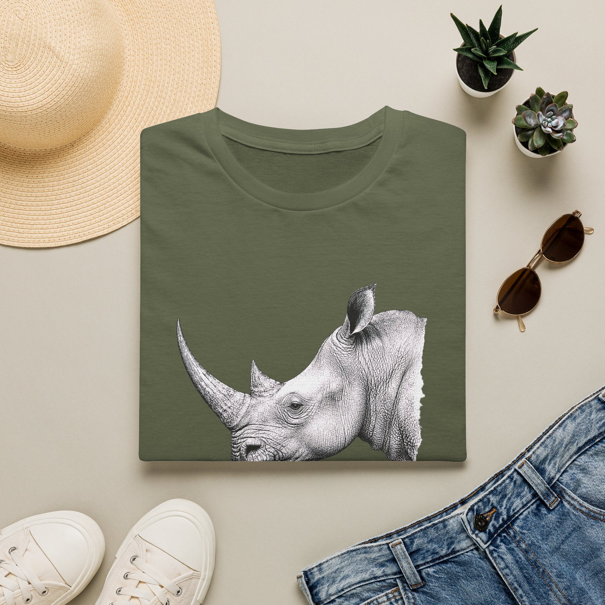 Rhino Linework T-Shirt