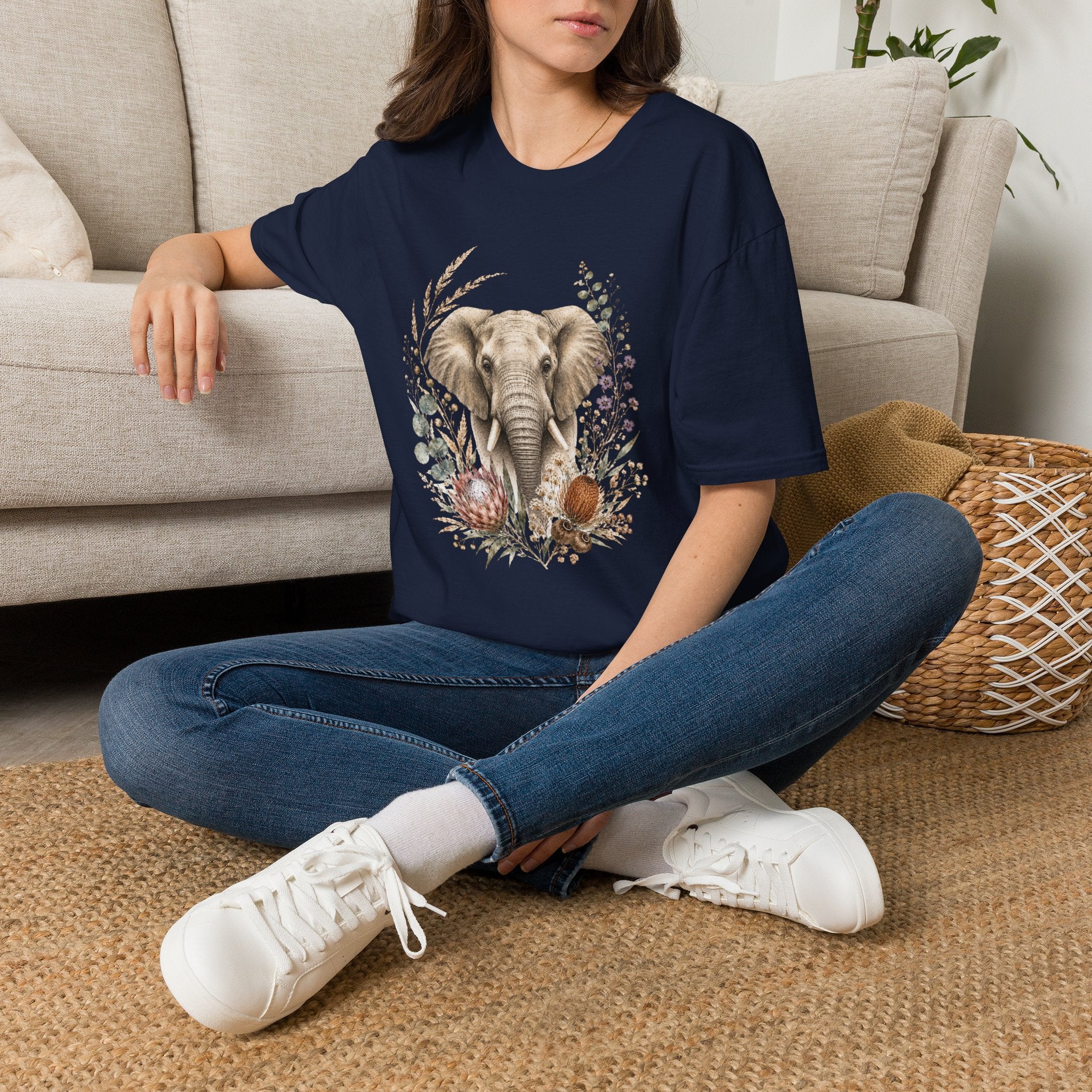 Elephant Floral T-Shirt