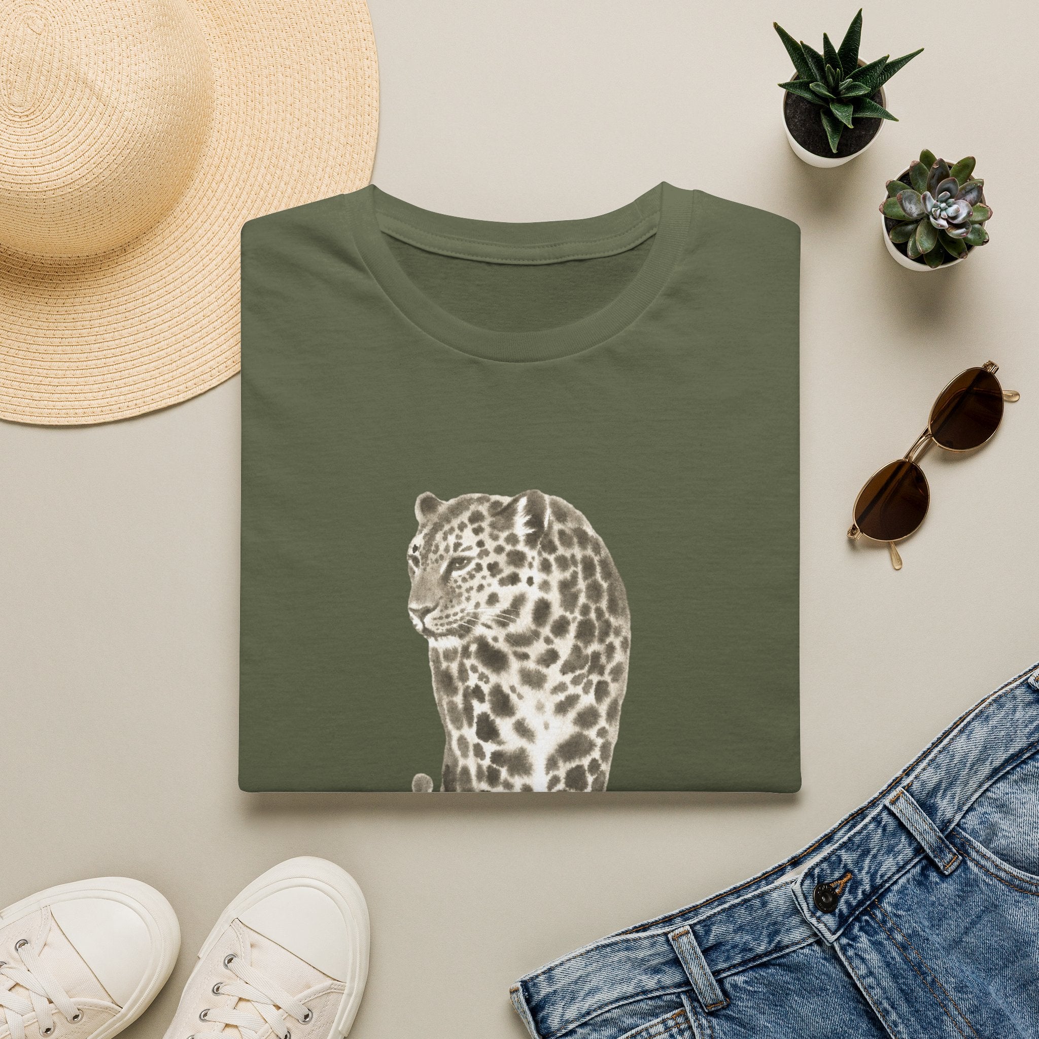 Leopard Watercolor T-Shirt