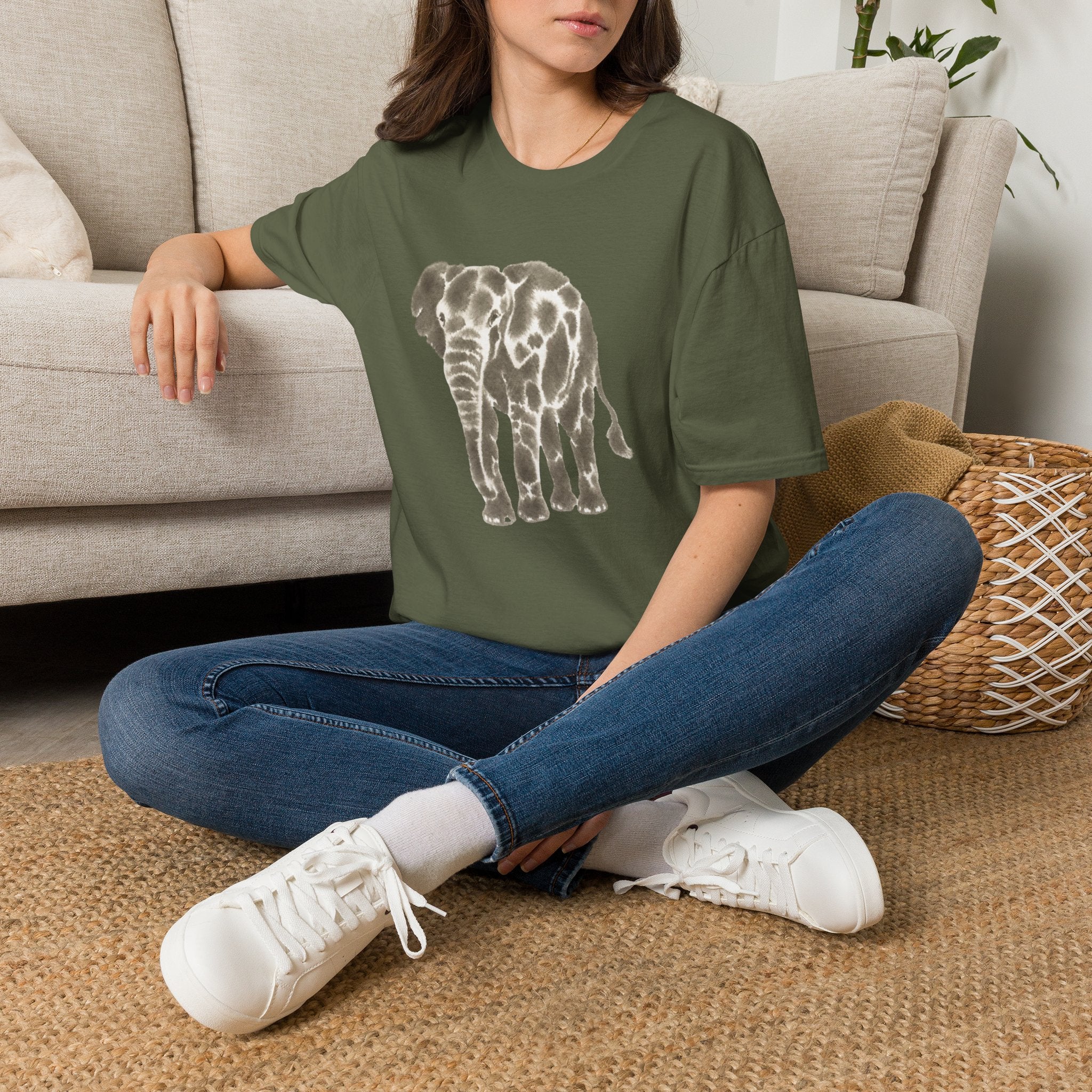 Elephant Watercolor T-Shirt