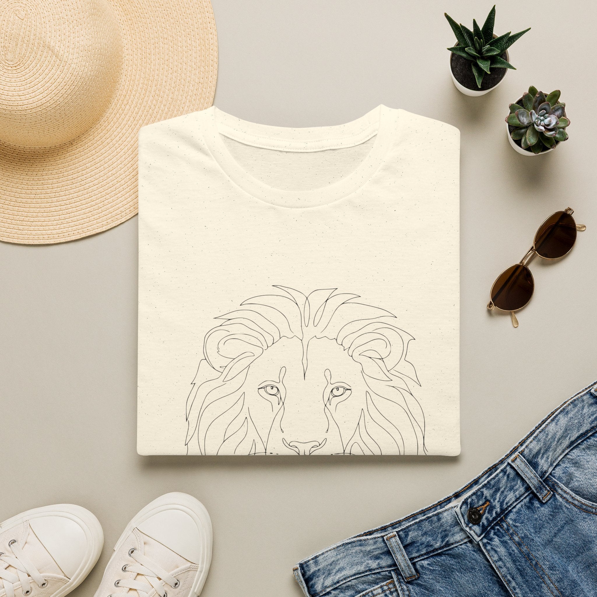Single Line Lion