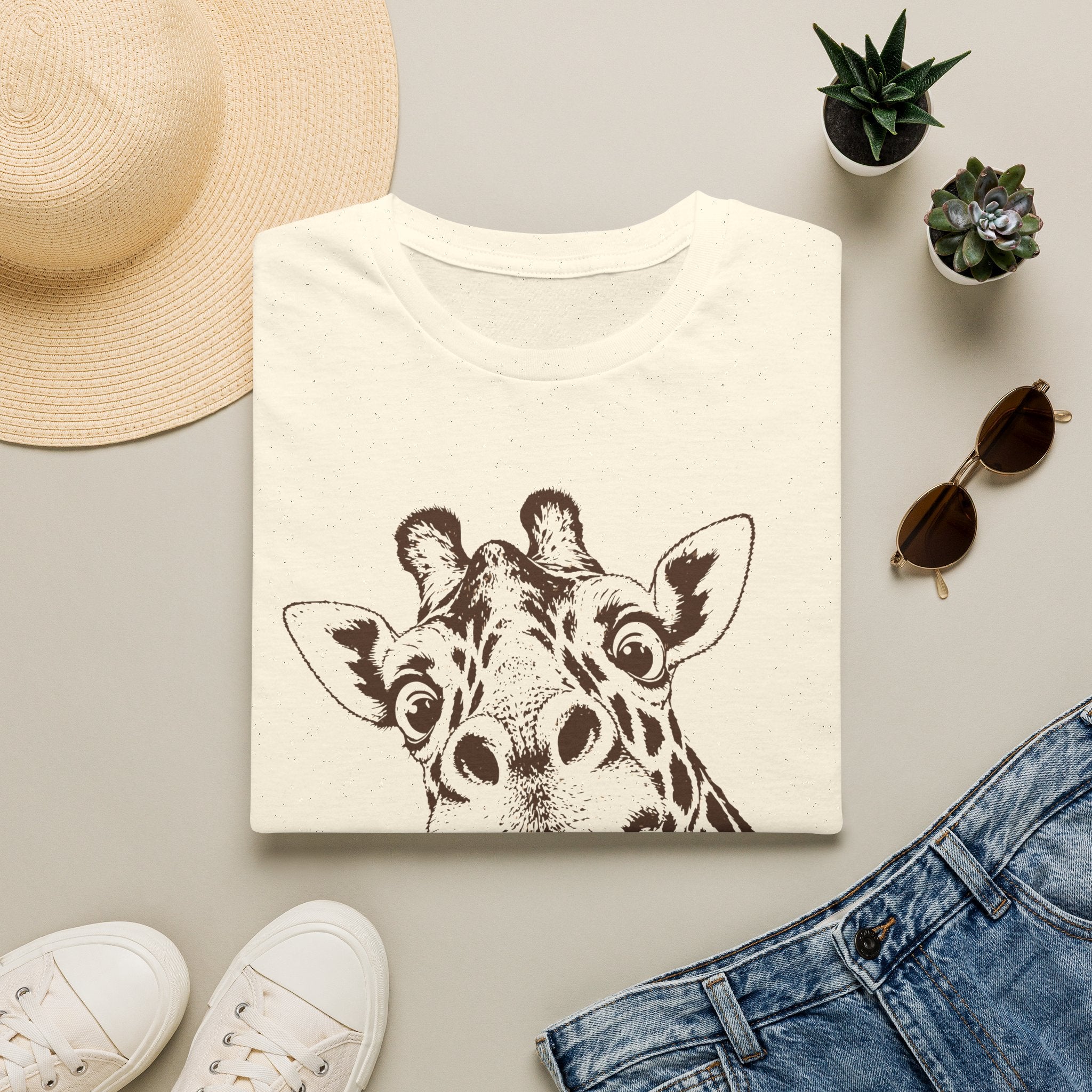 Giraffe Selfie T-Shirt