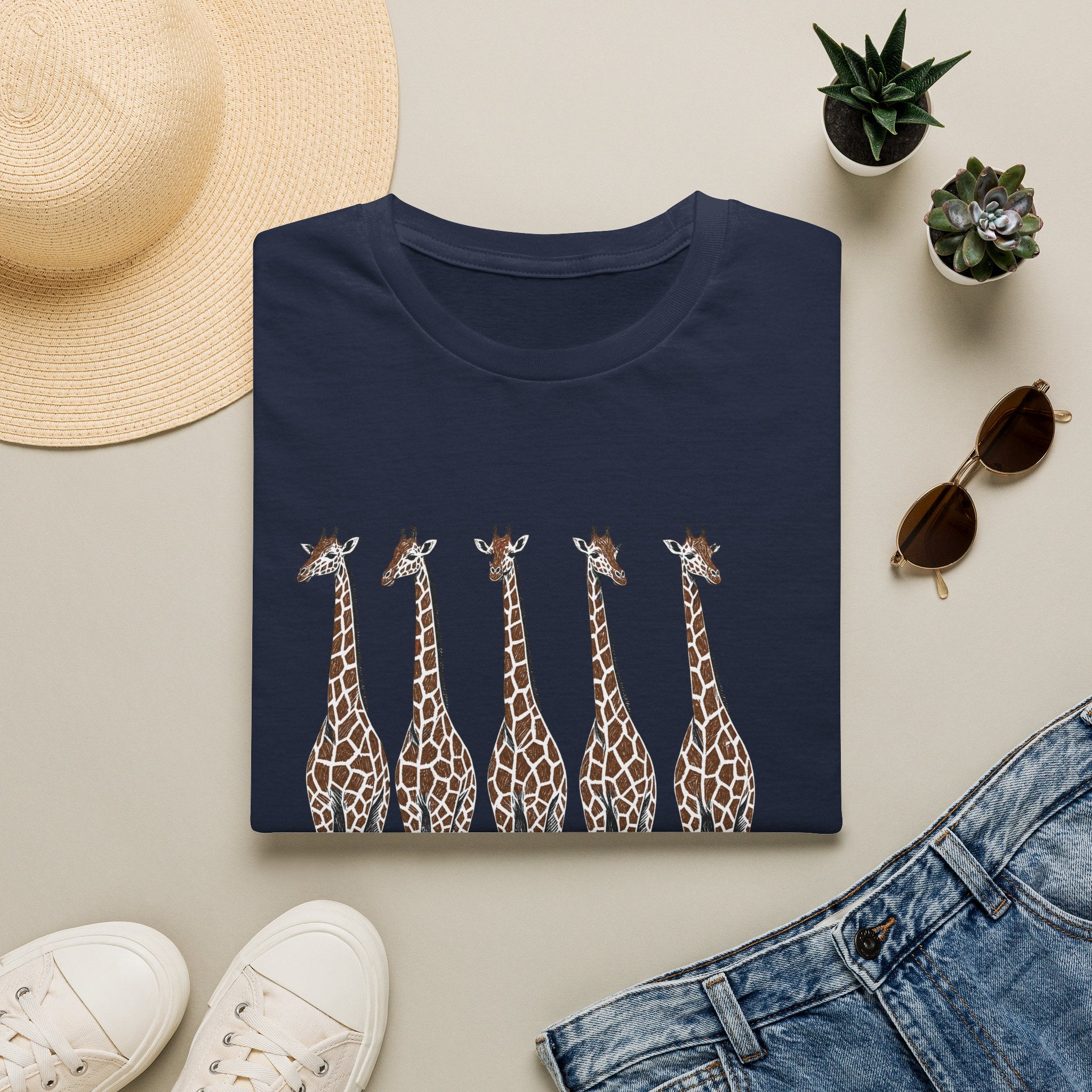 Giraffe Art T-Shirt