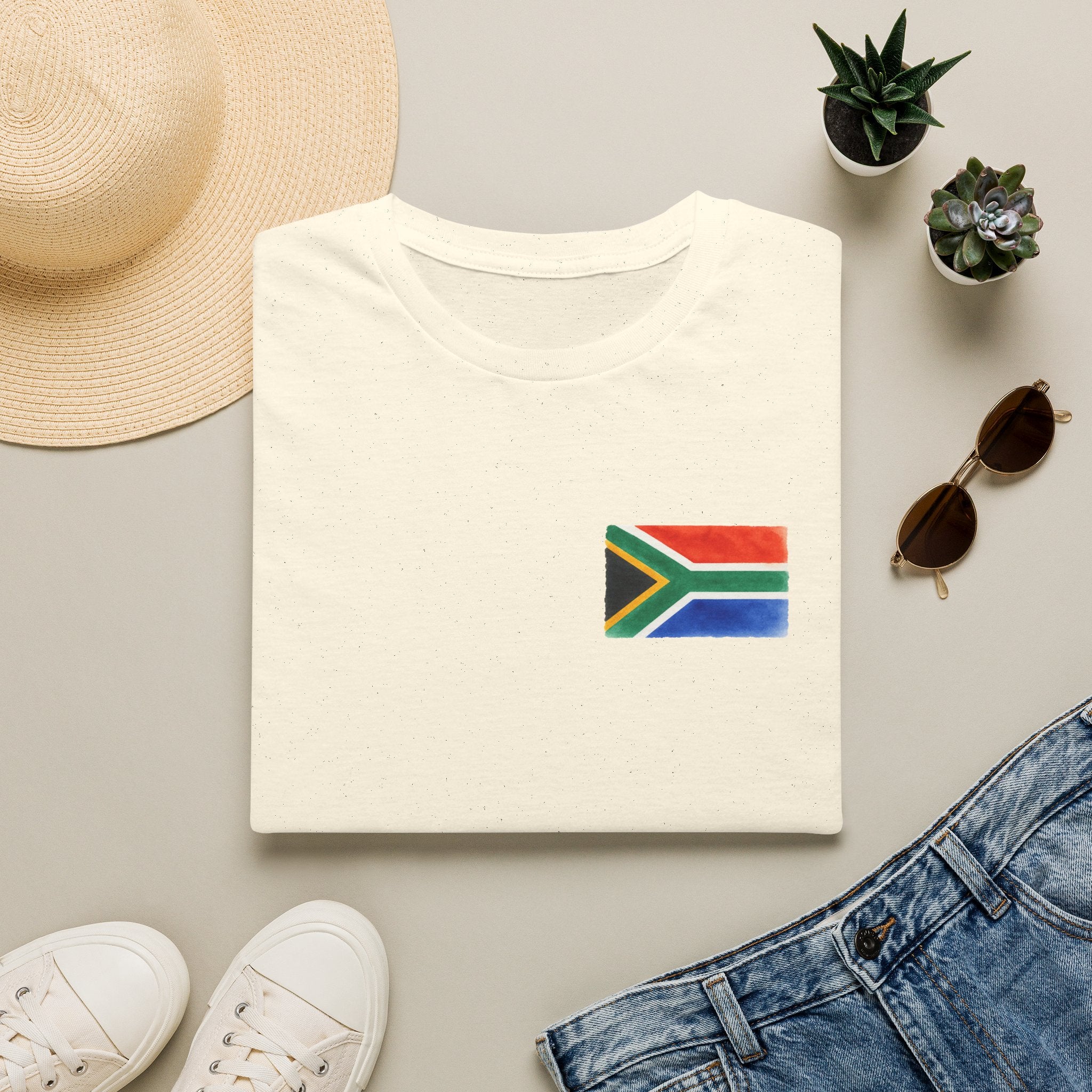 ZA Flag Watercolor T-Shirt