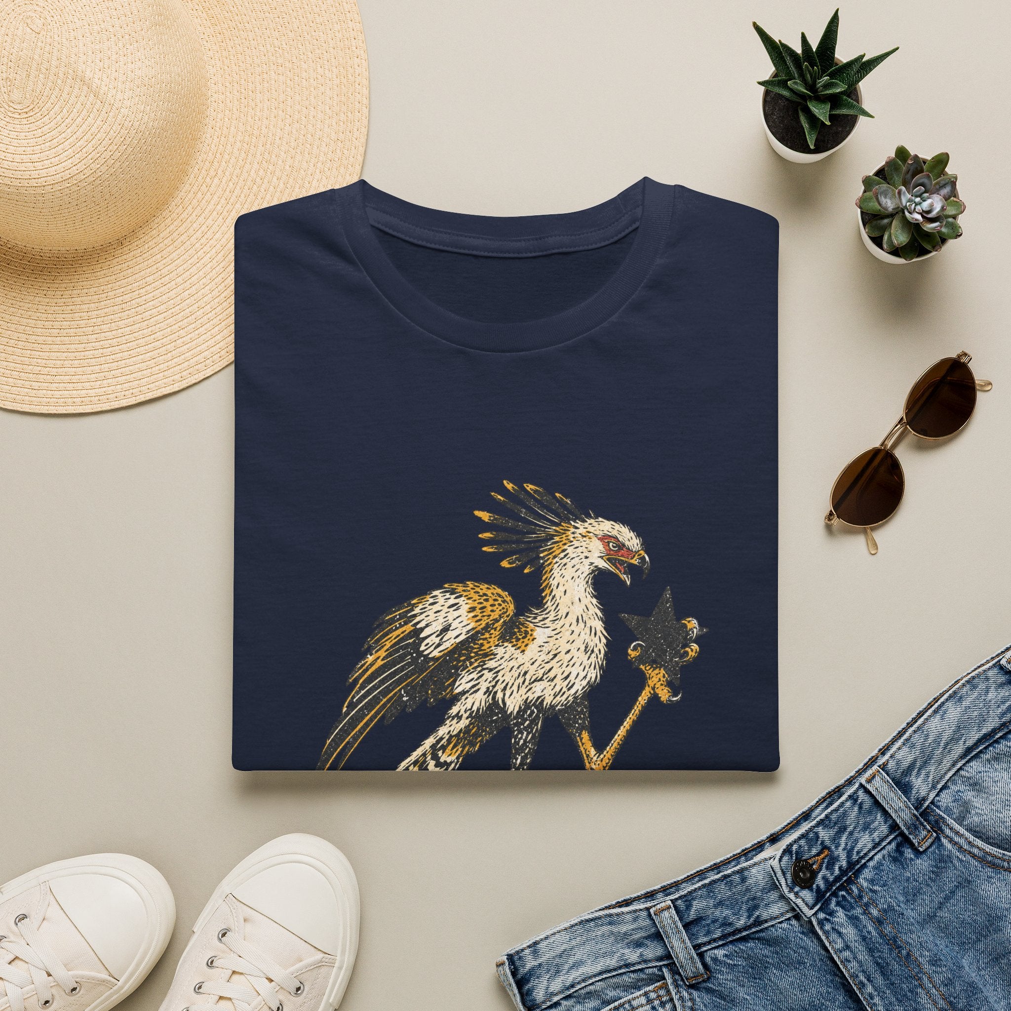 Secretary Bird Star T-Shirt