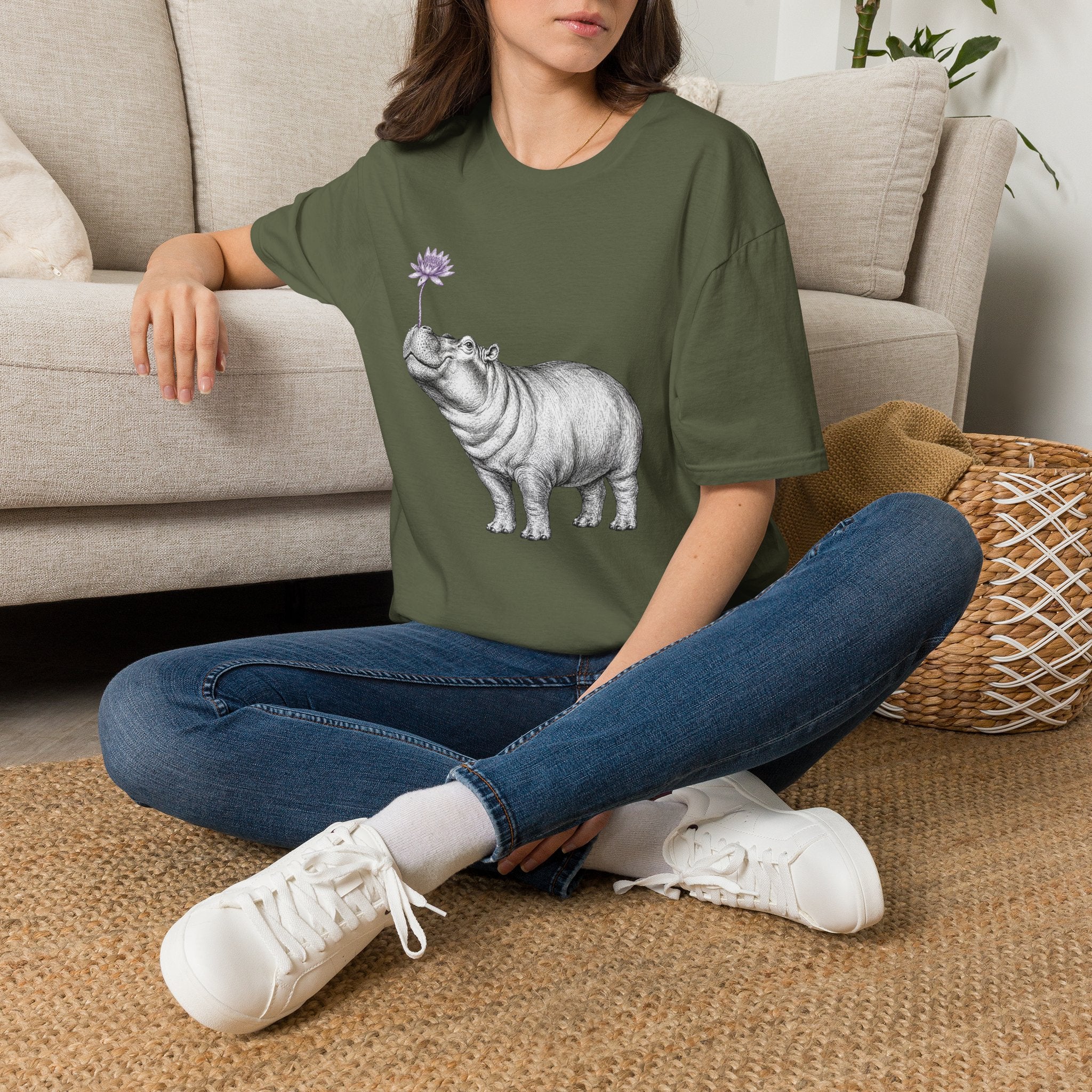 Hippo Dandelion T-Shirt
