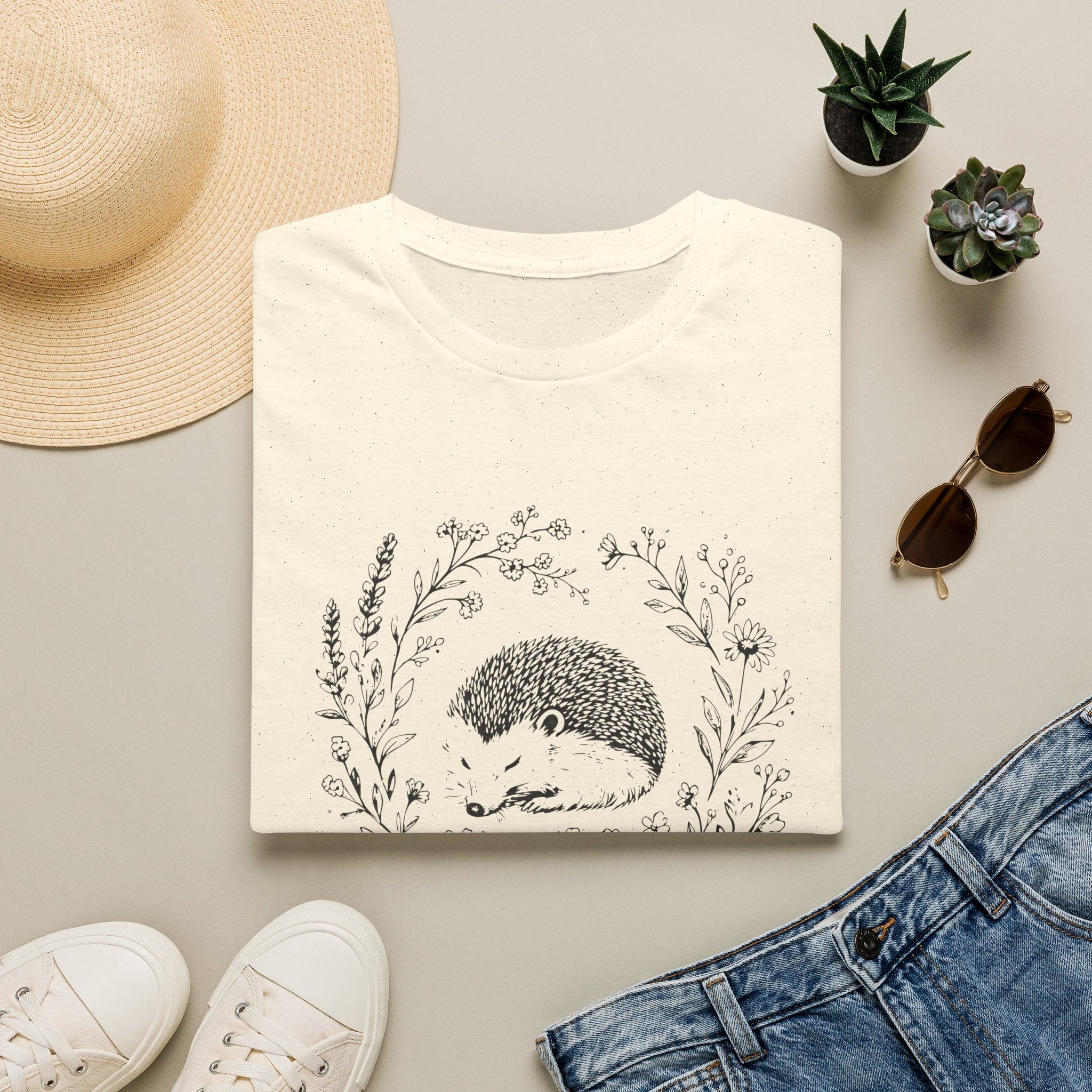 Porcupine Floral T-Shirt
