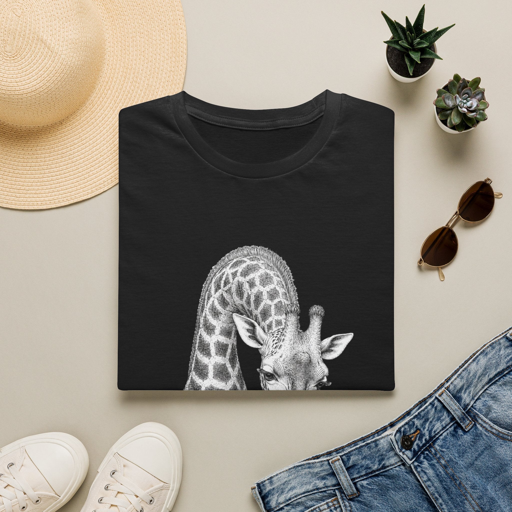 Giraffe Tea Time T-Shirt