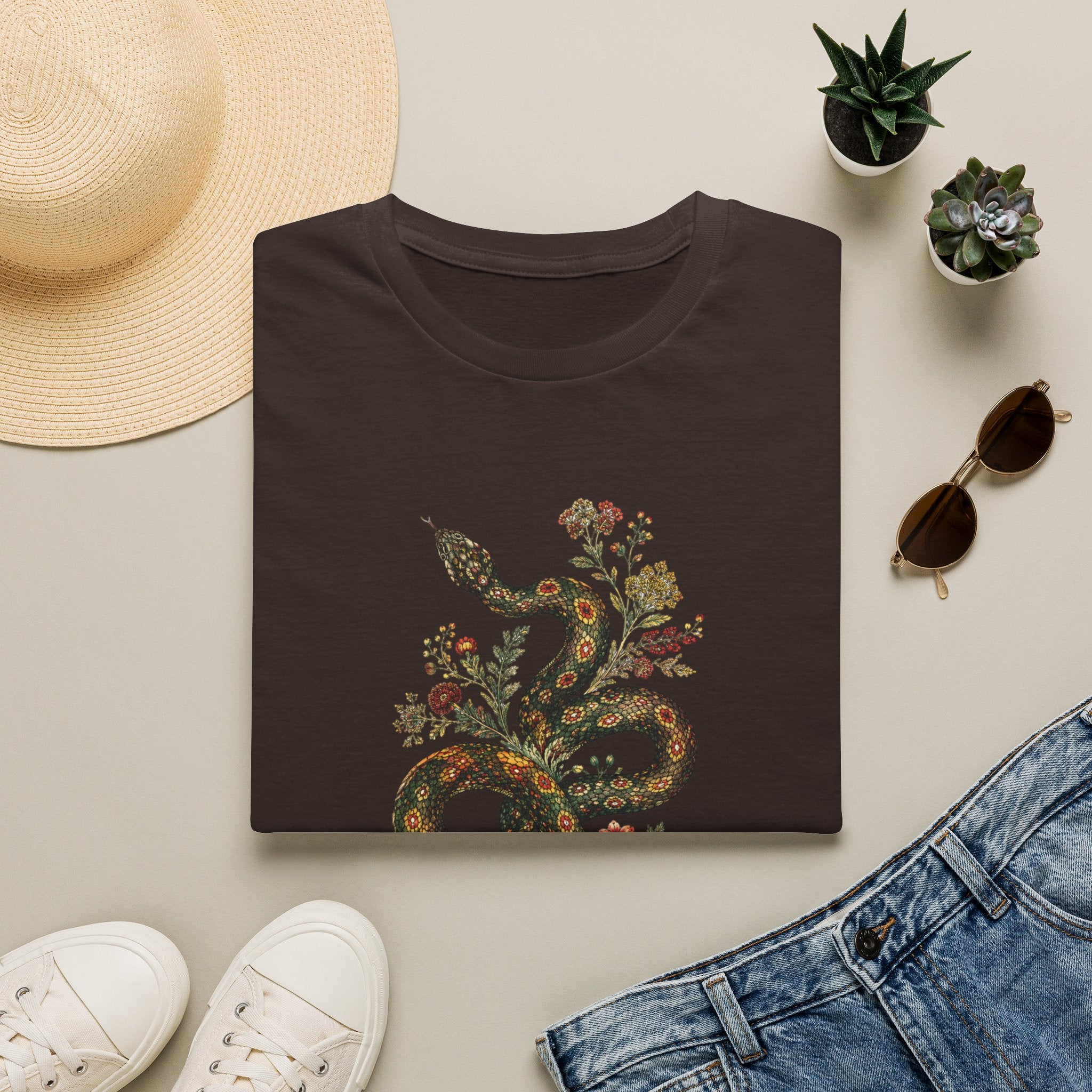 Snake Floral T-Shirt