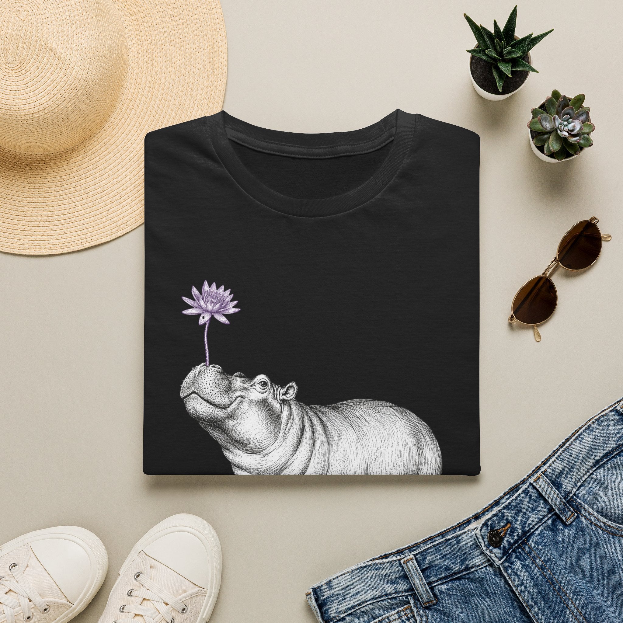 Hippo Dandelion T-Shirt