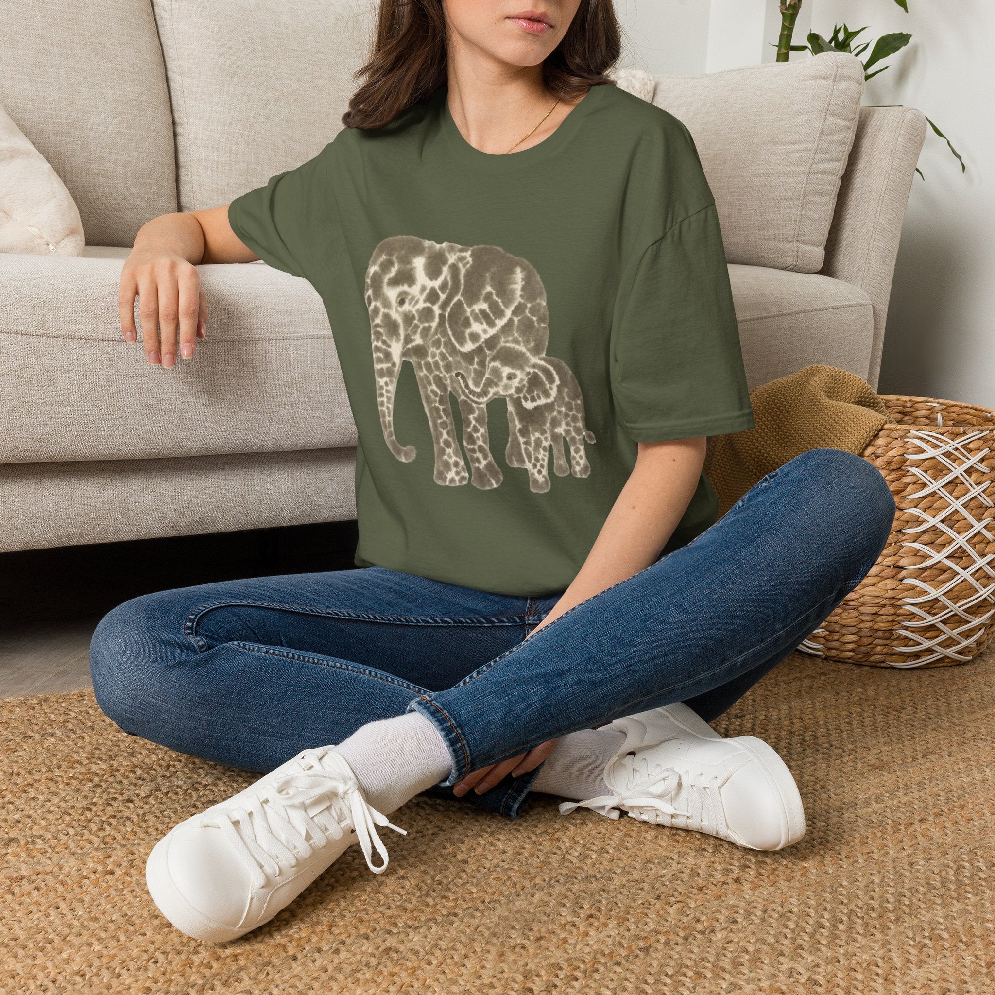 Baby Elephant Watercolor T-Shirt