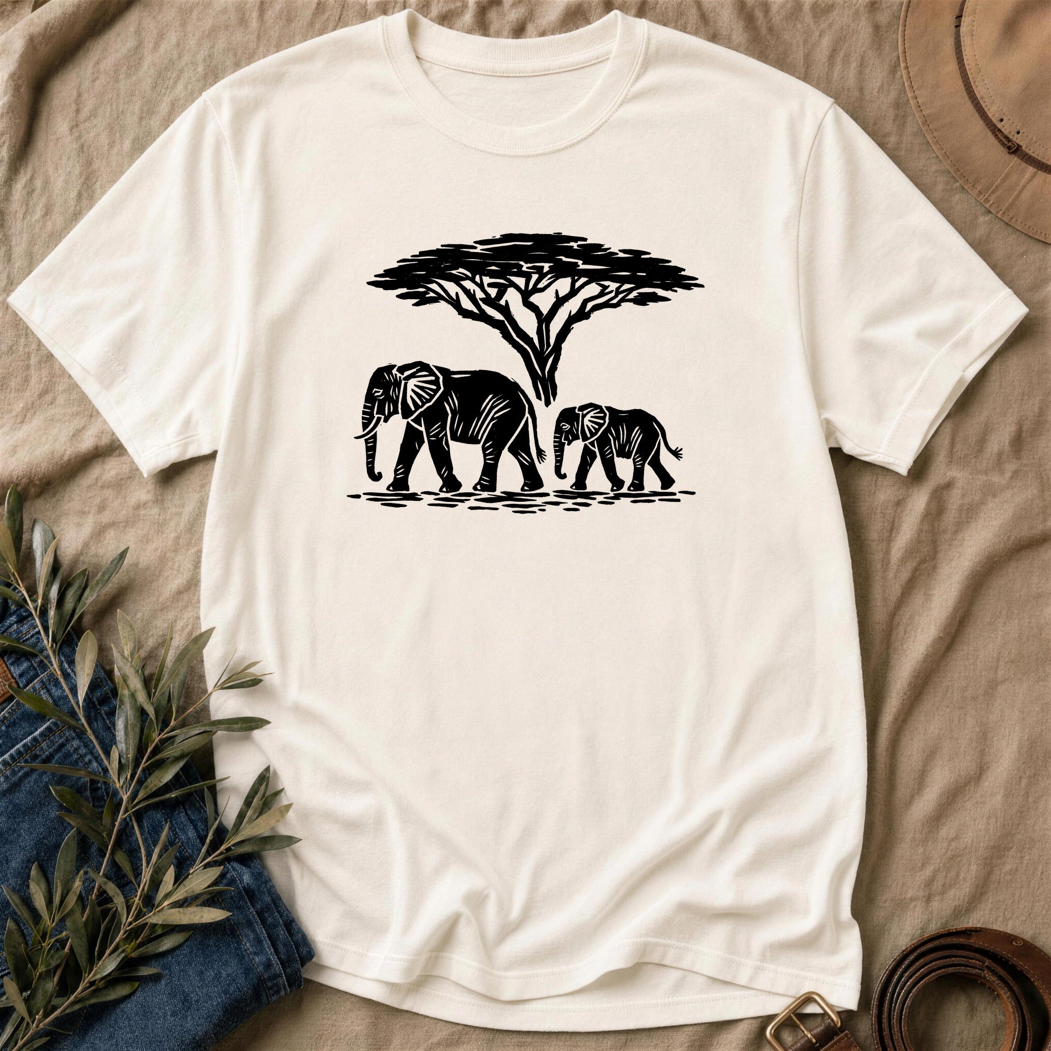 Acacia Elephants - Natural