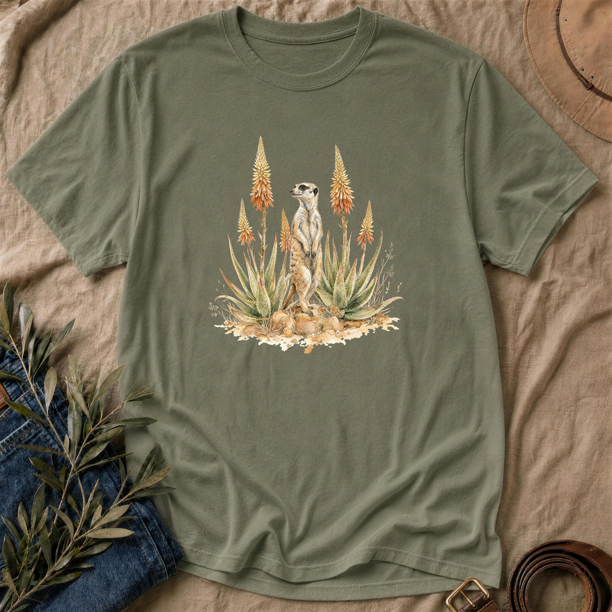 Aloe Meerkat - Military Green