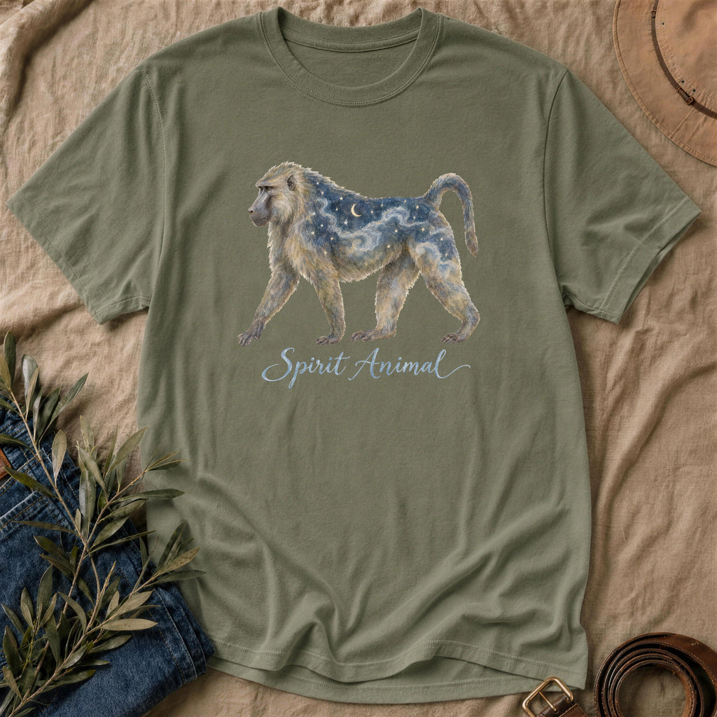 Baboon Spirit Animal - Military Green