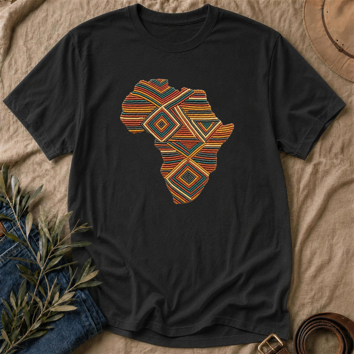 Beaded Africa - Black