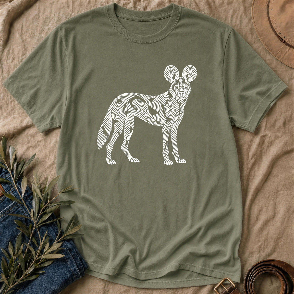 Blotch Print - Military Green