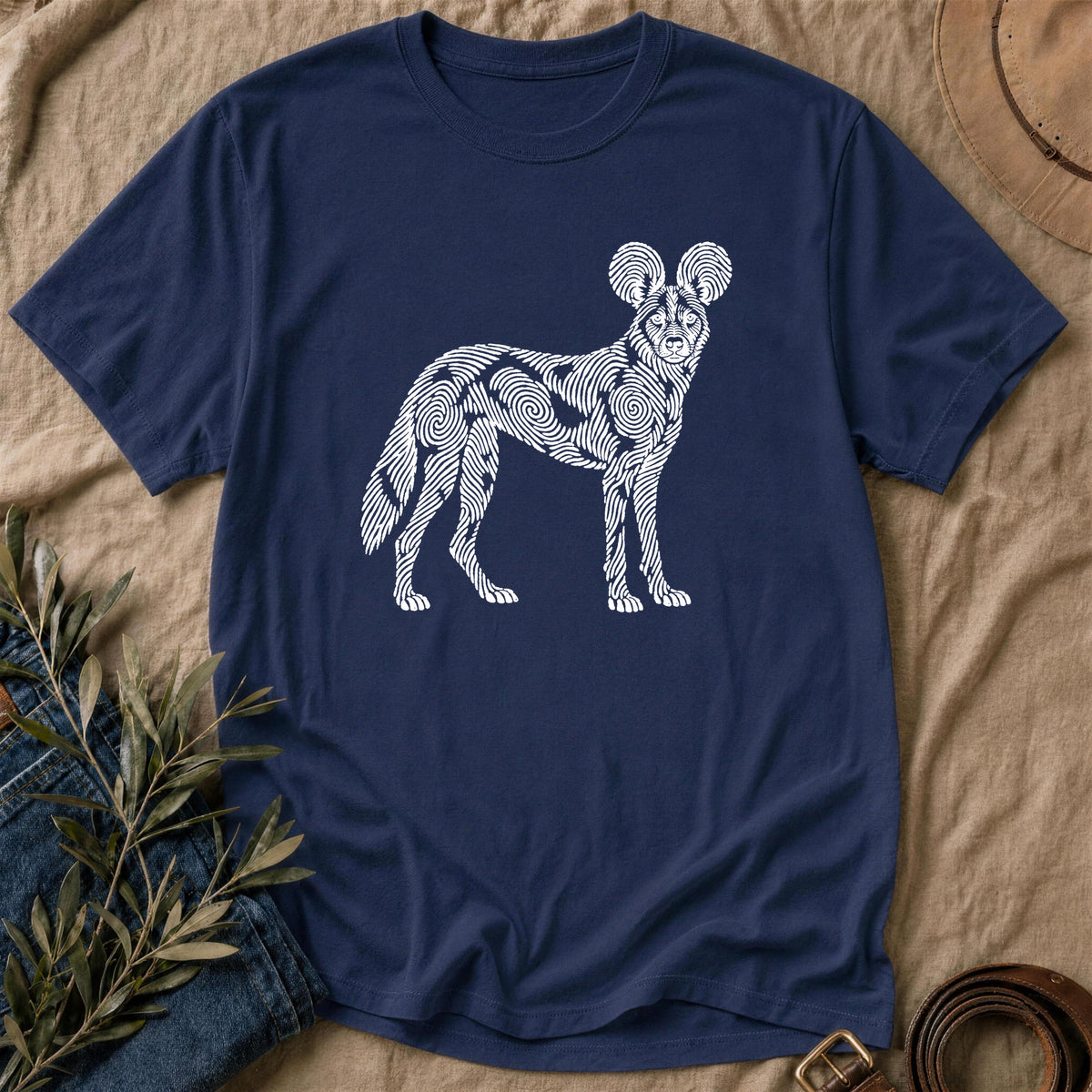 Blotch Print - Navy