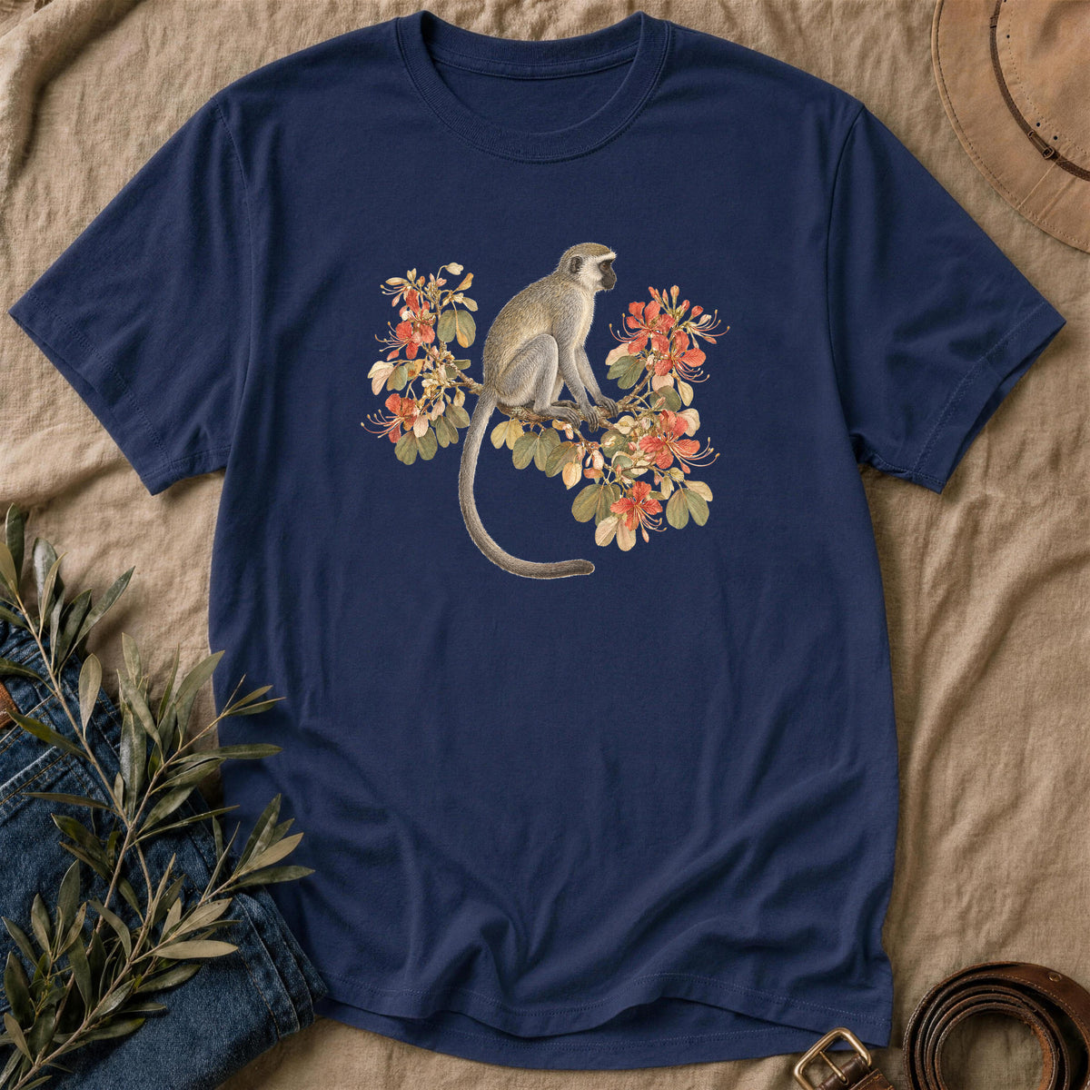 Brick Blossom - Navy