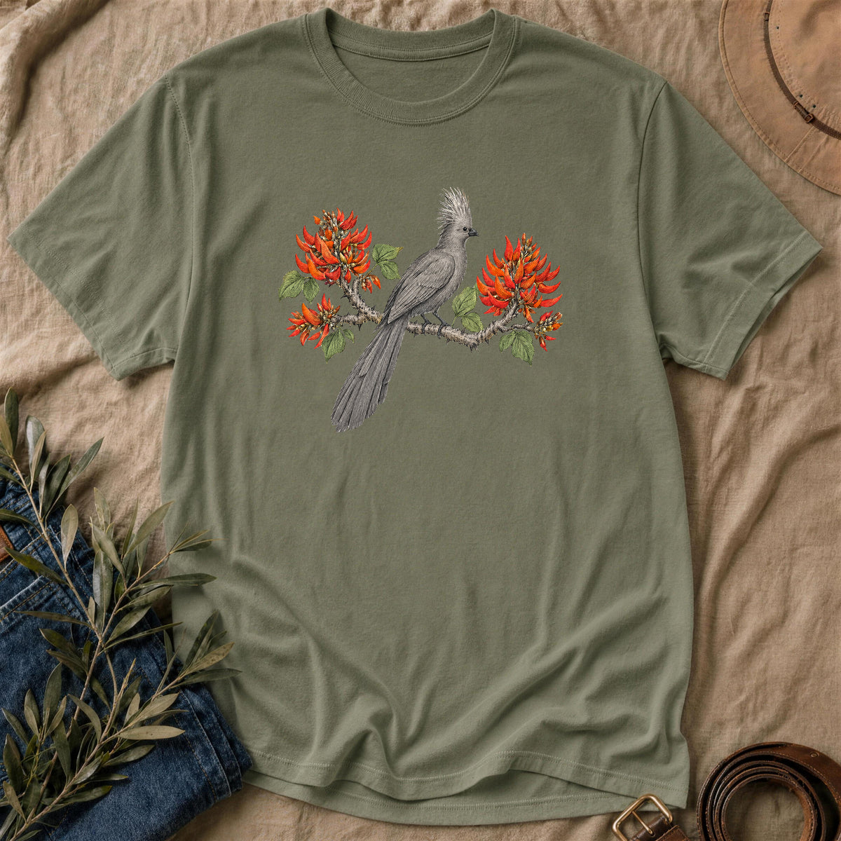 Coral Branch - Military Green