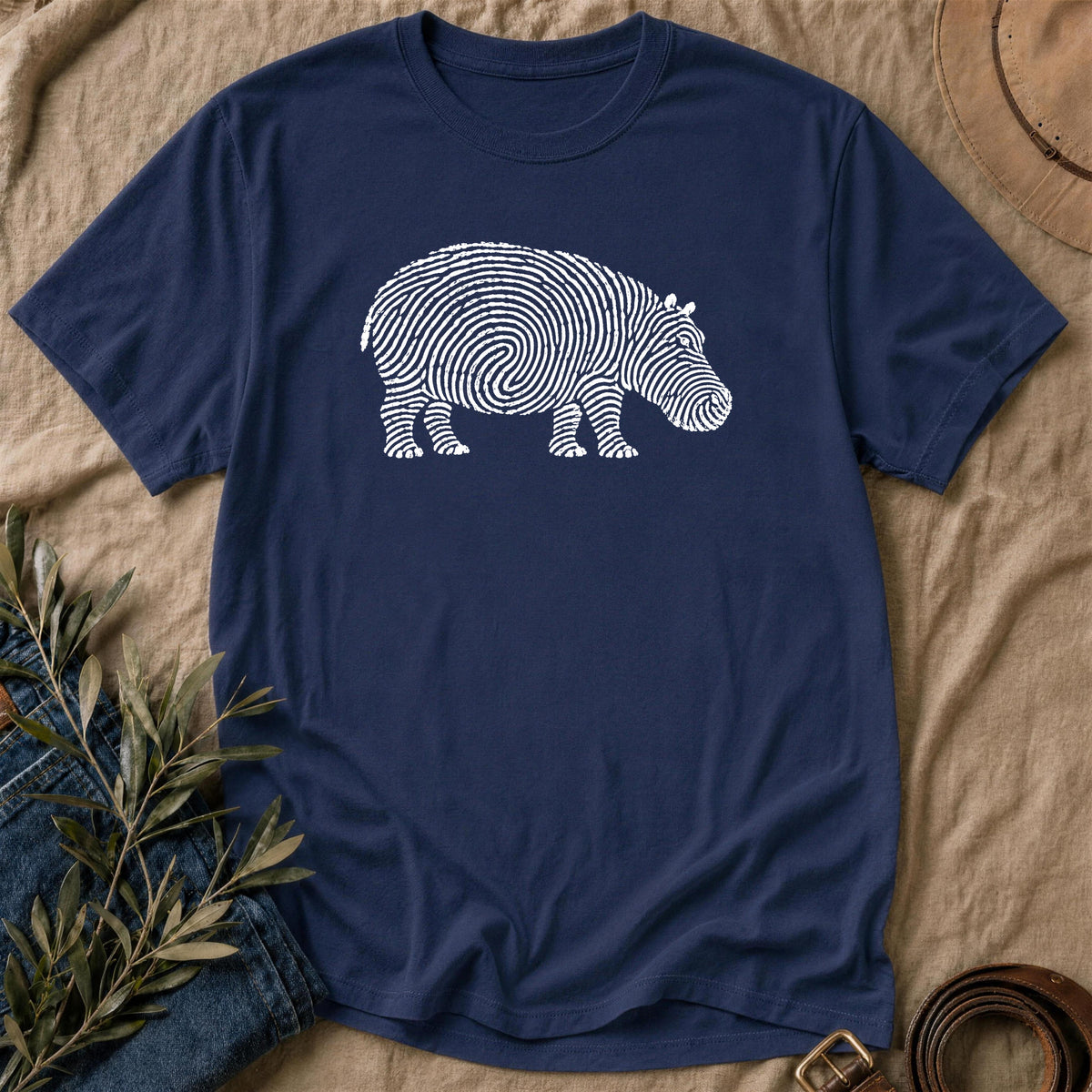 Deep Print - Navy