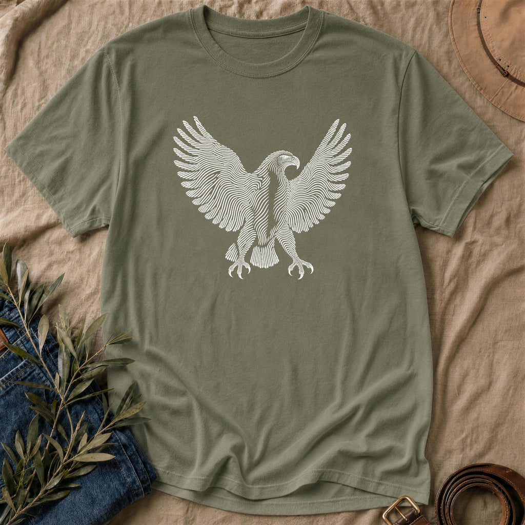 Eagle Print - Military Green