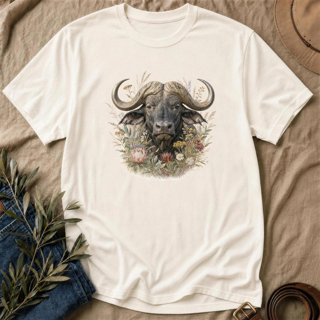 Floral Buffalo - Natural