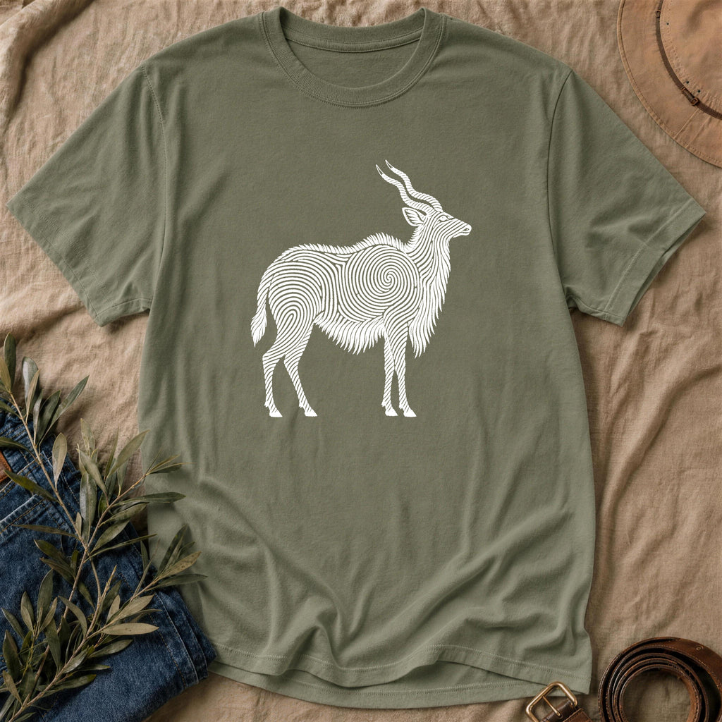 Fringe Print - Military Green