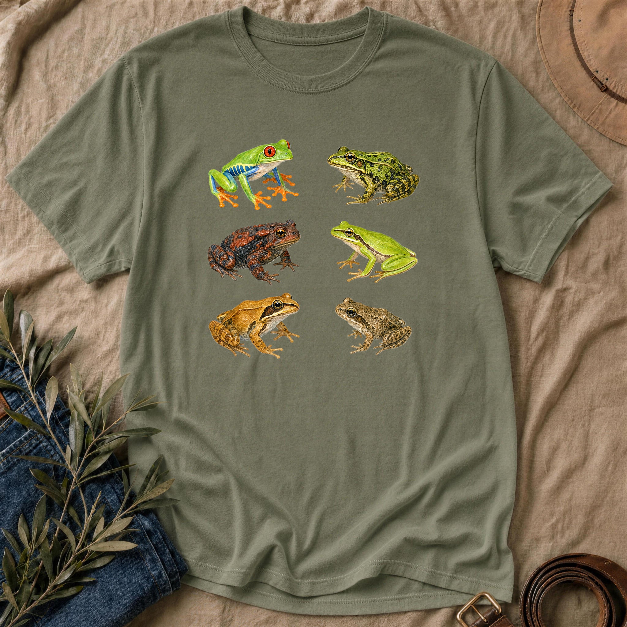 Frog Party - Military Green