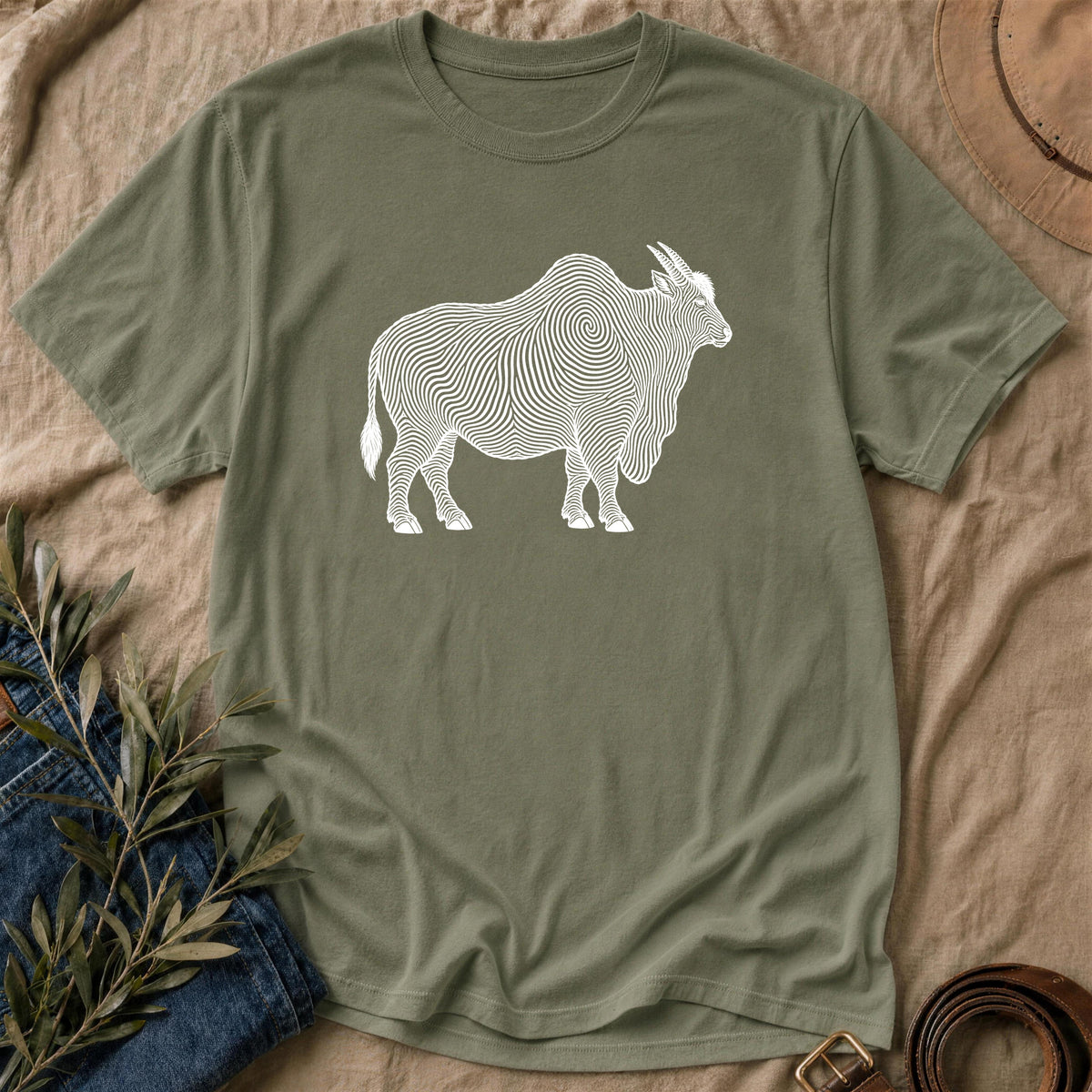 Heavy Print - Military Green