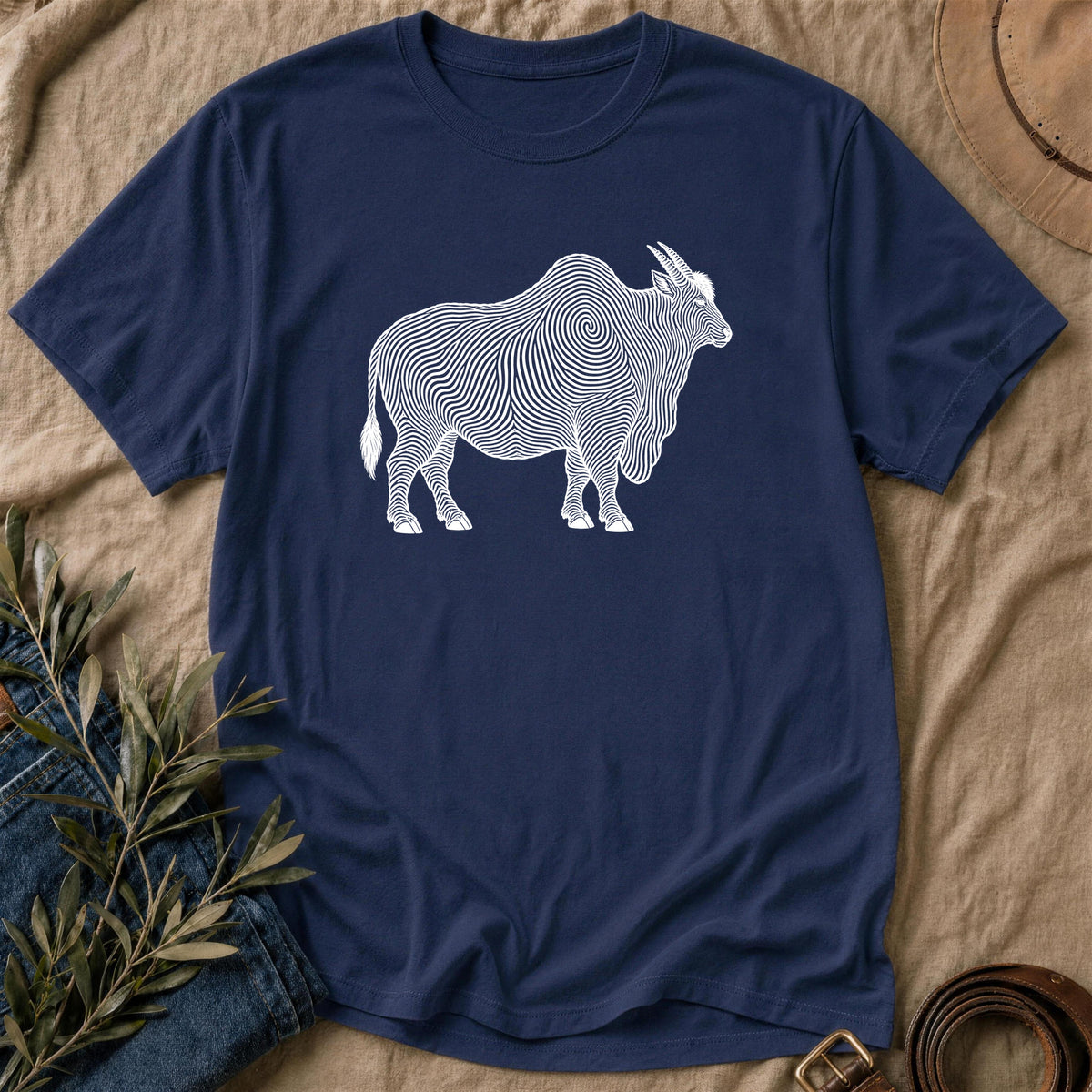 Heavy Print - Navy