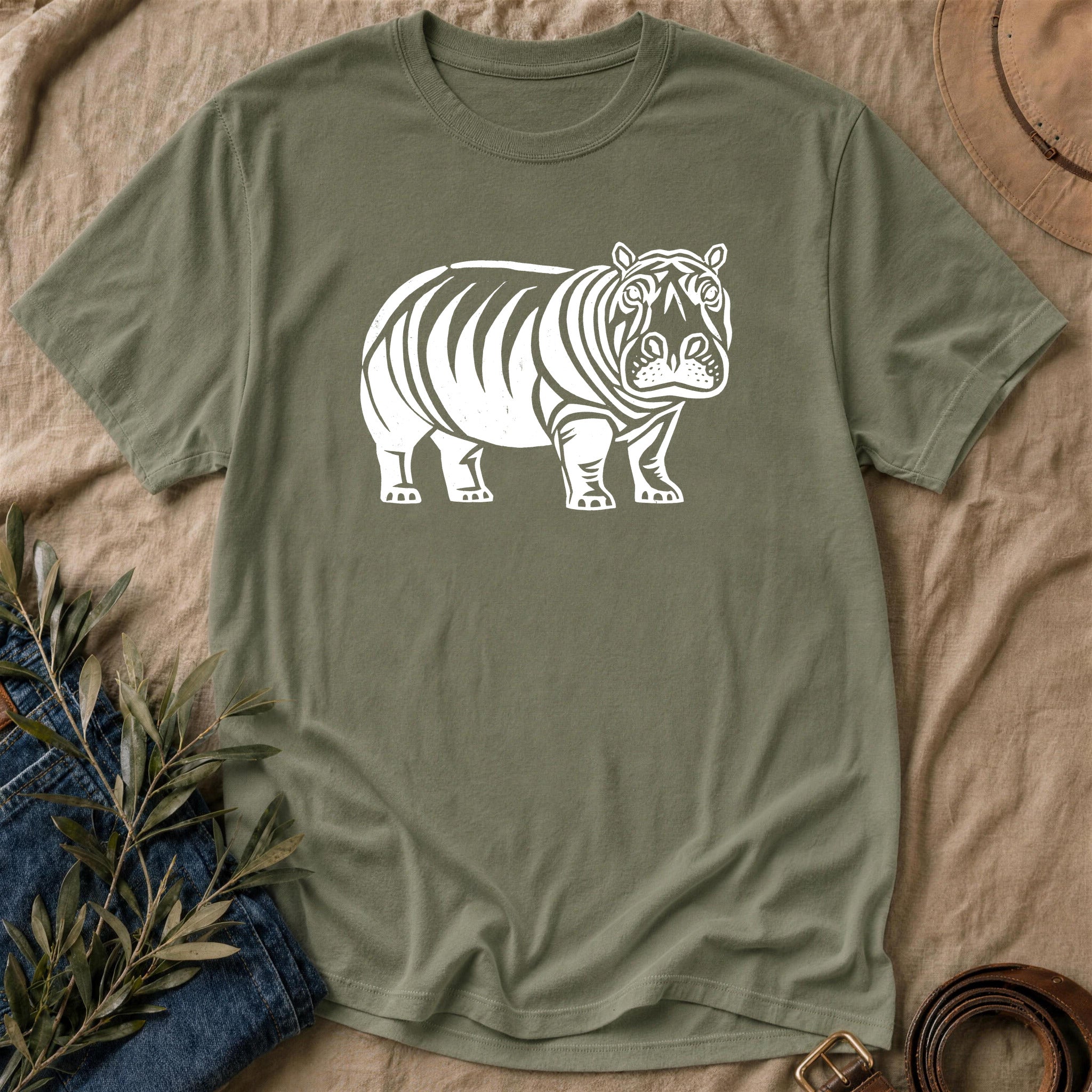Hippo Relief - Military Green