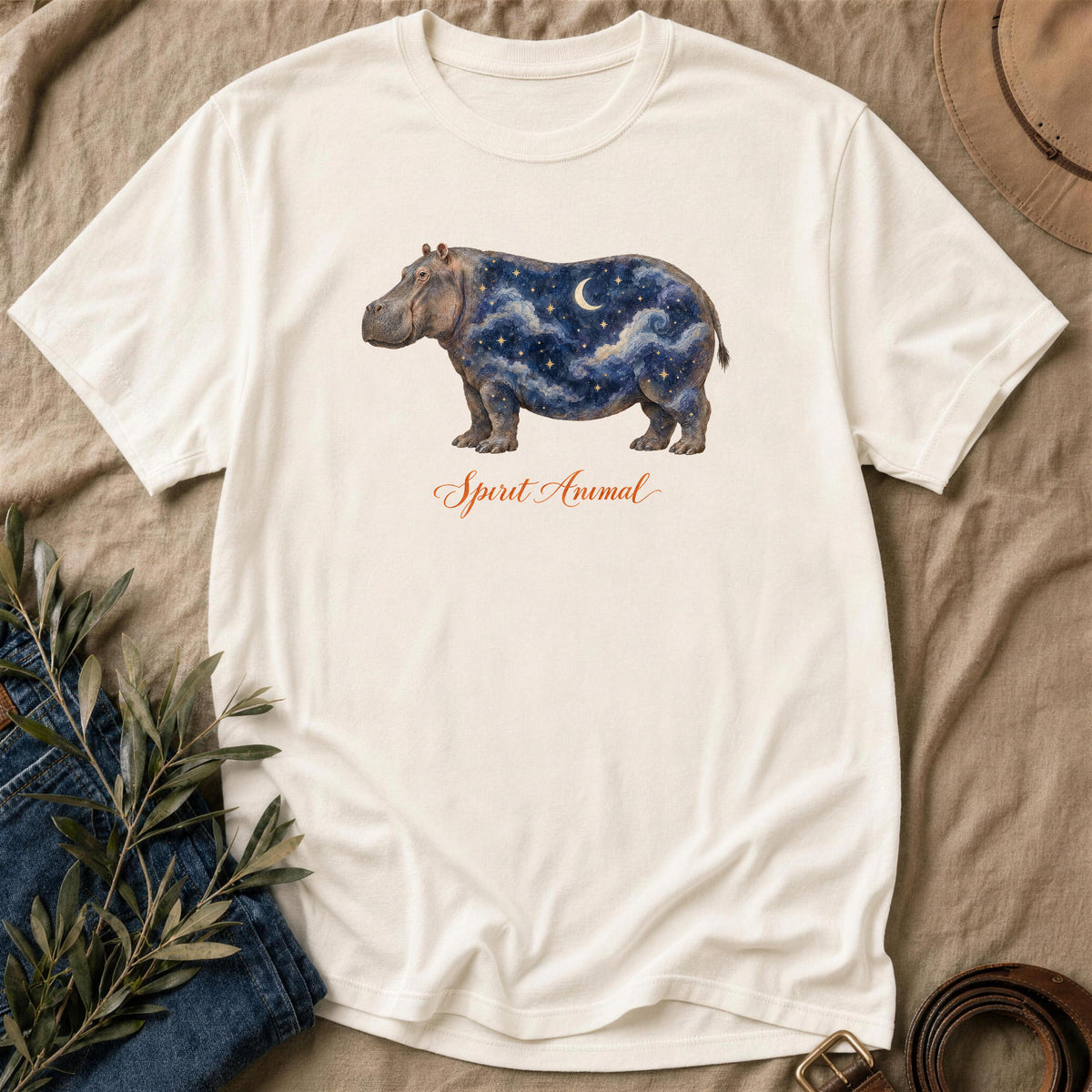 Hippo Spirit Animal - Natural