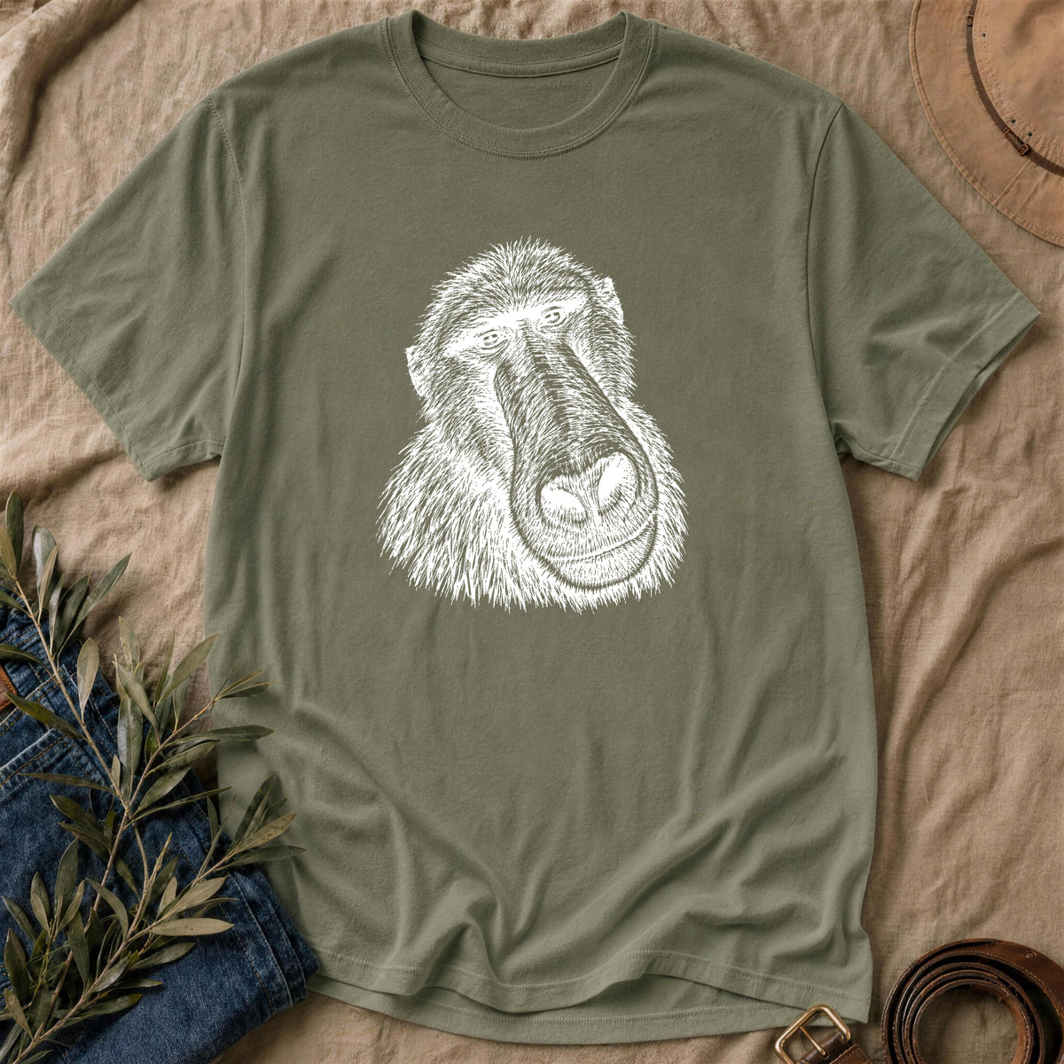 Leaning In - Military Green