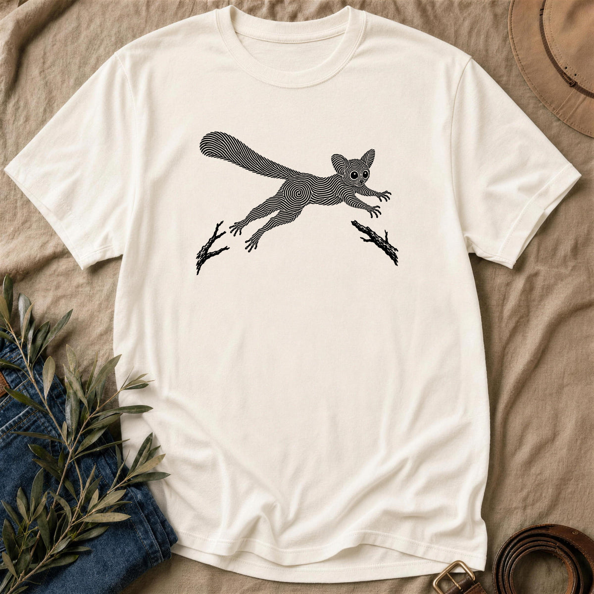 Leap Print - Natural