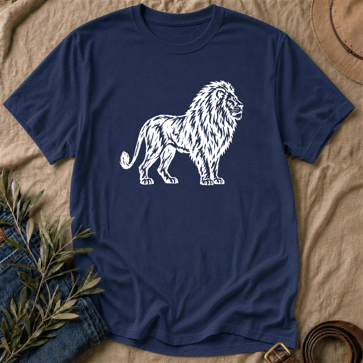 Lion Relief - Navy
