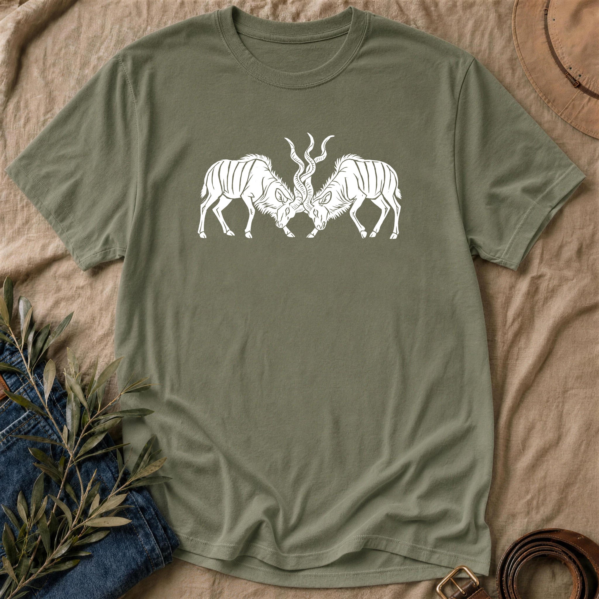 Locked Horns - Military Green