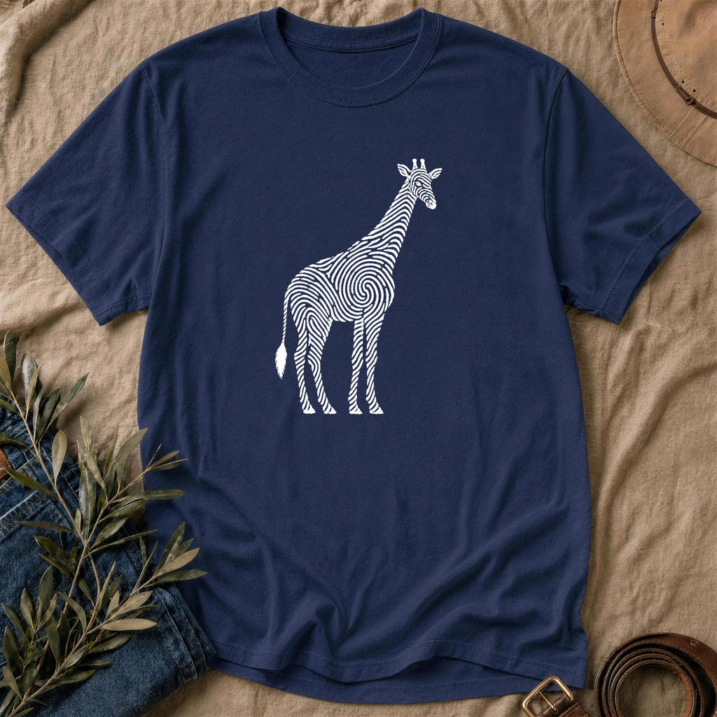 Long Print - Navy