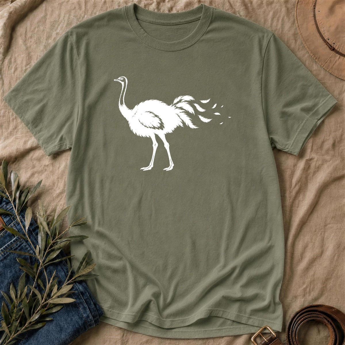 Loose Plumes - Military Green