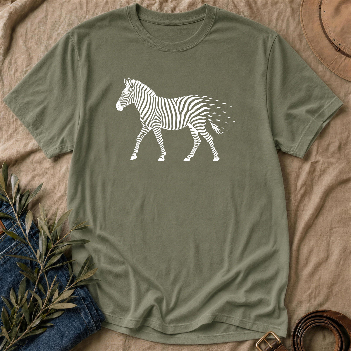 Loose Stripes - Military Green