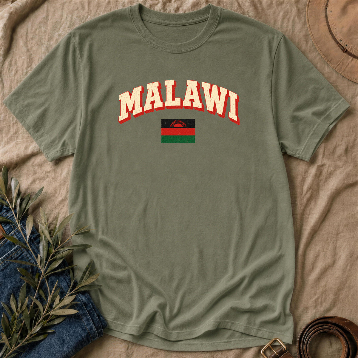 Malawi Varsity - Military Green
