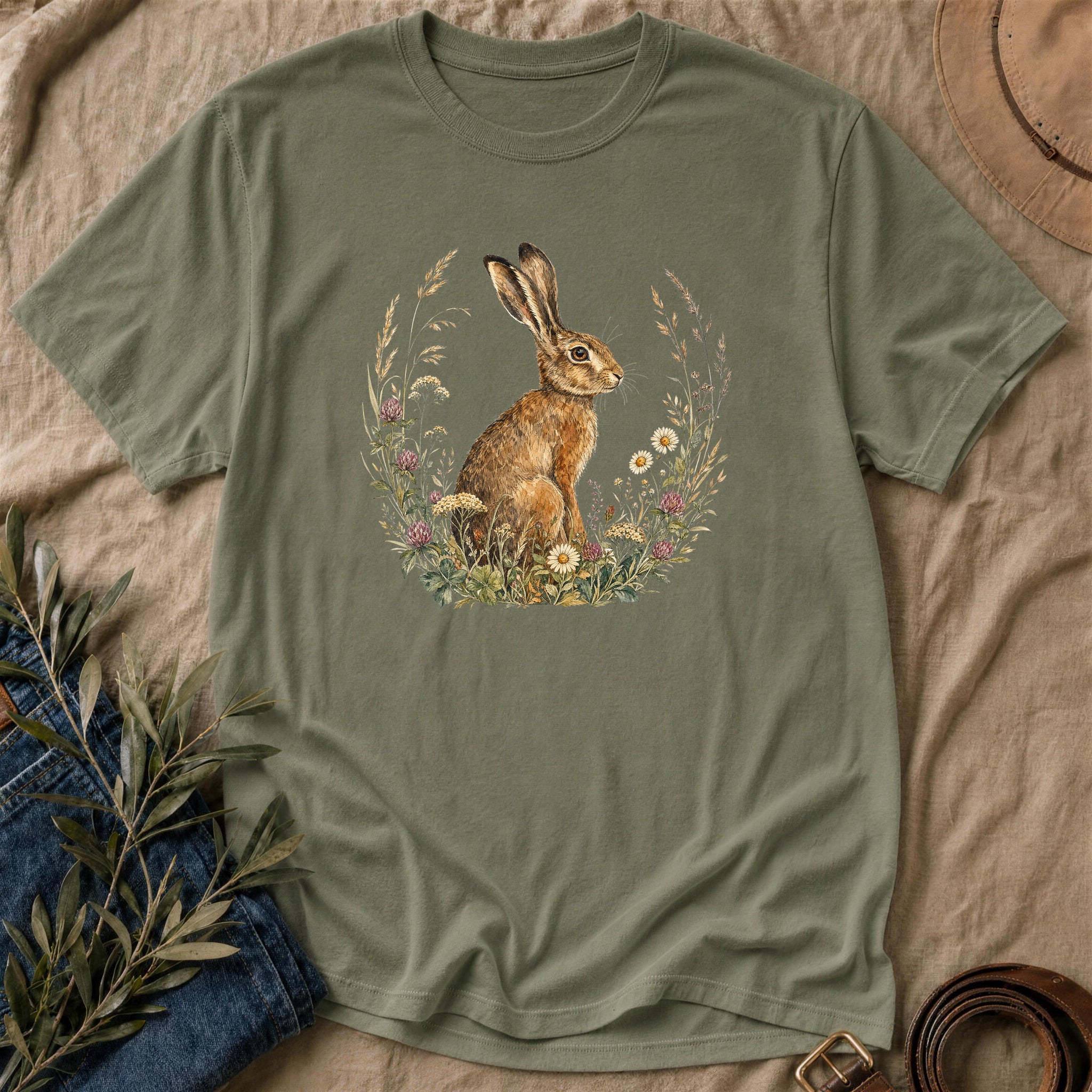 Meadow Hare - Military Green