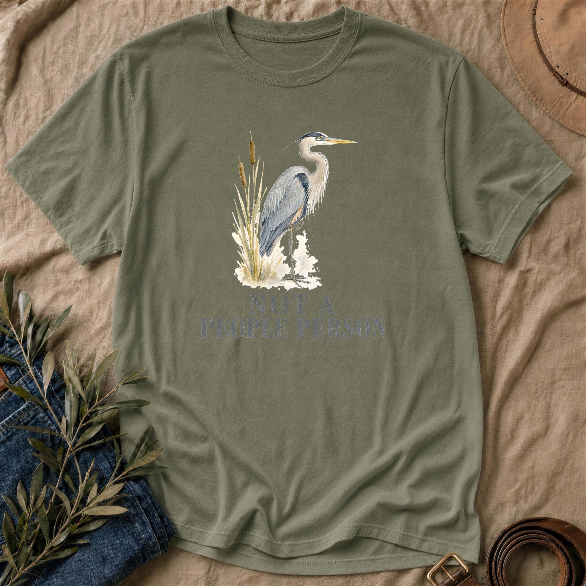 Not A People Person - Military Green