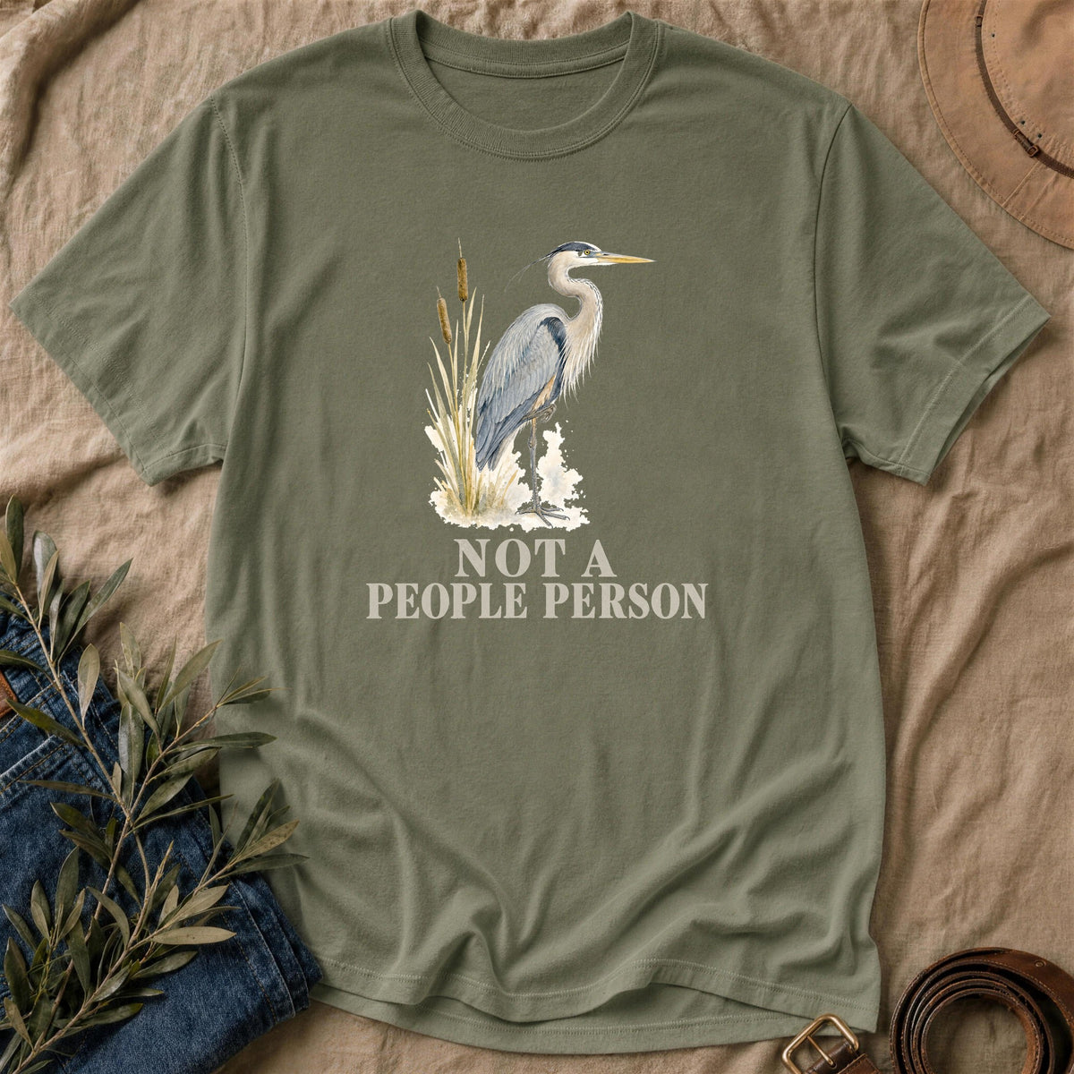 Not A People Person - Military Green