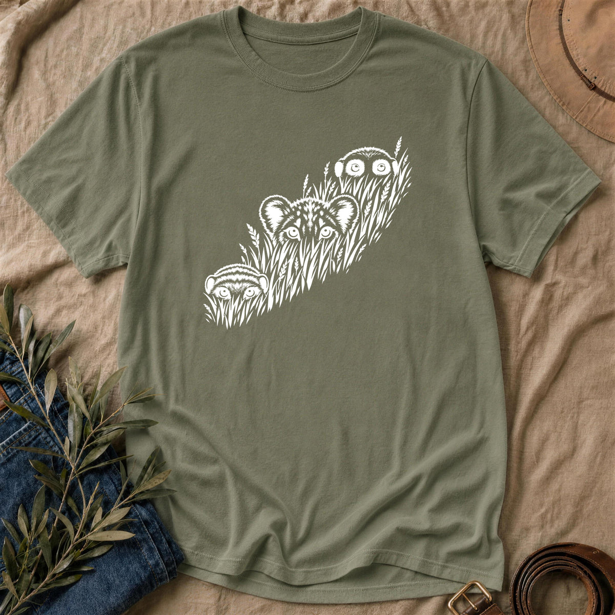 Over The Grass - Military Green