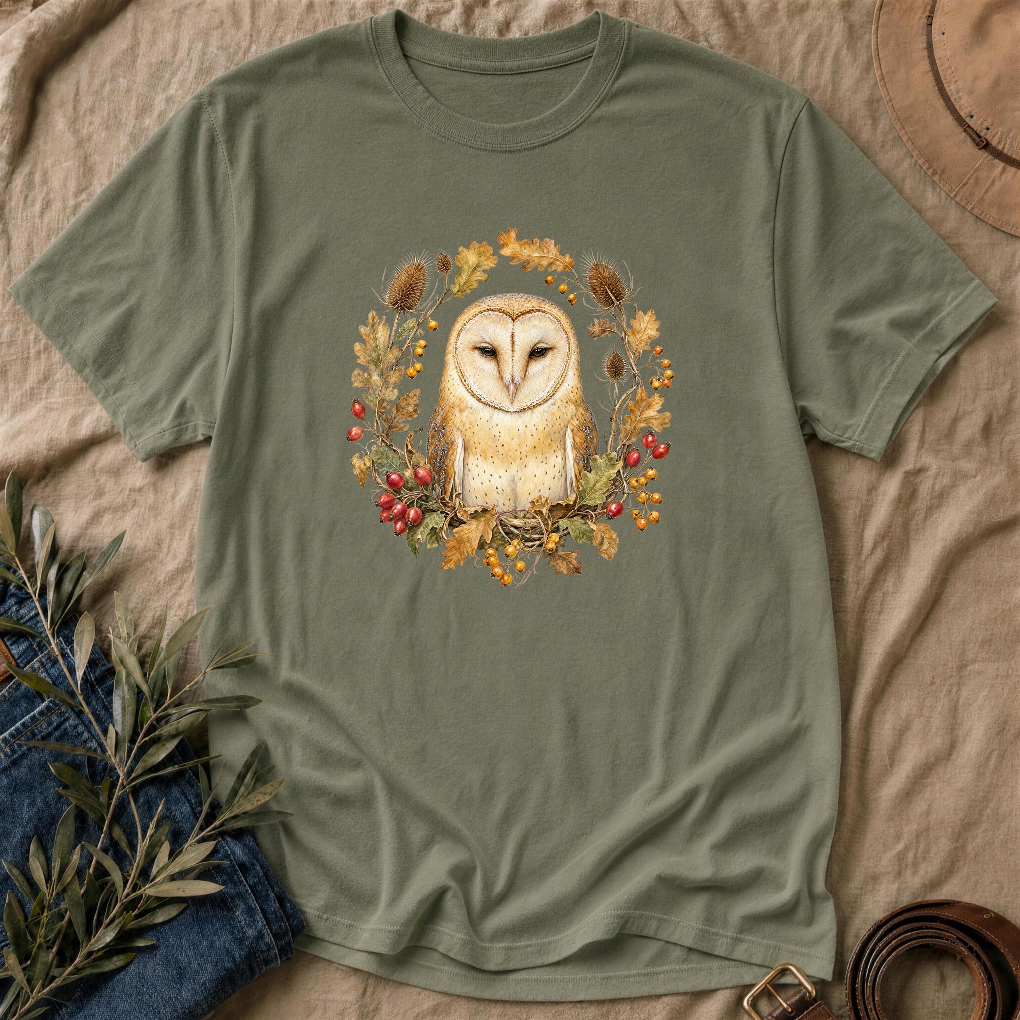 Overdressed Owl - Military Green
