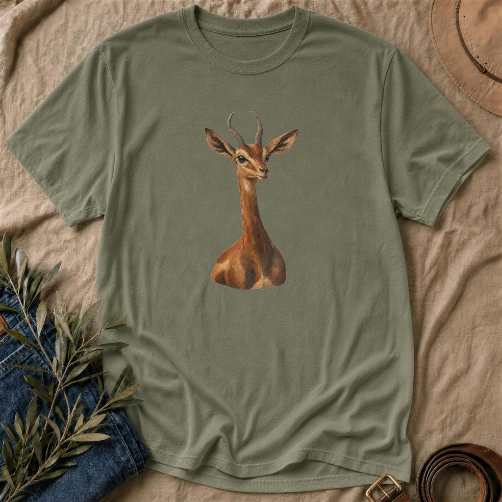 Painted Gerenuk - Military Green